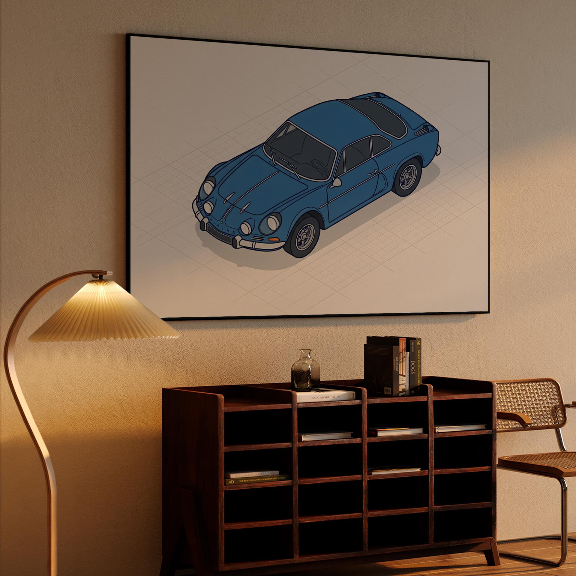 Alpine A110 Isometric Illustration