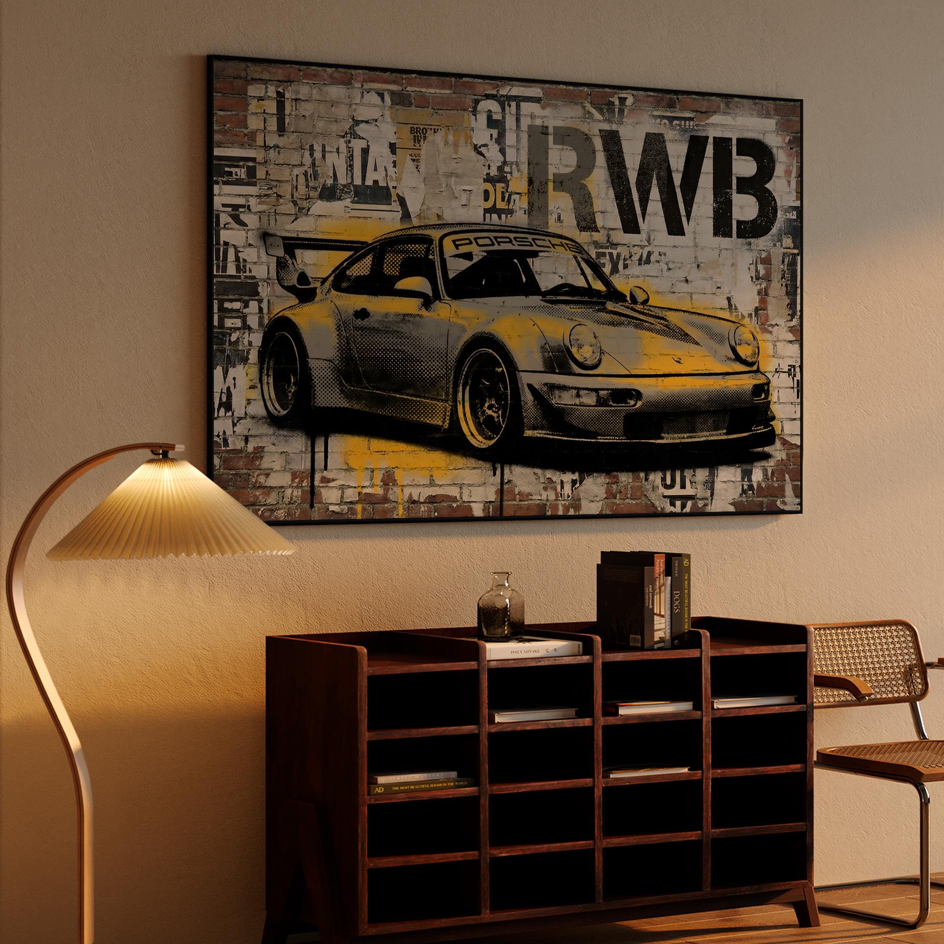 Urban Pulse: RWB 964 Stencil Mural