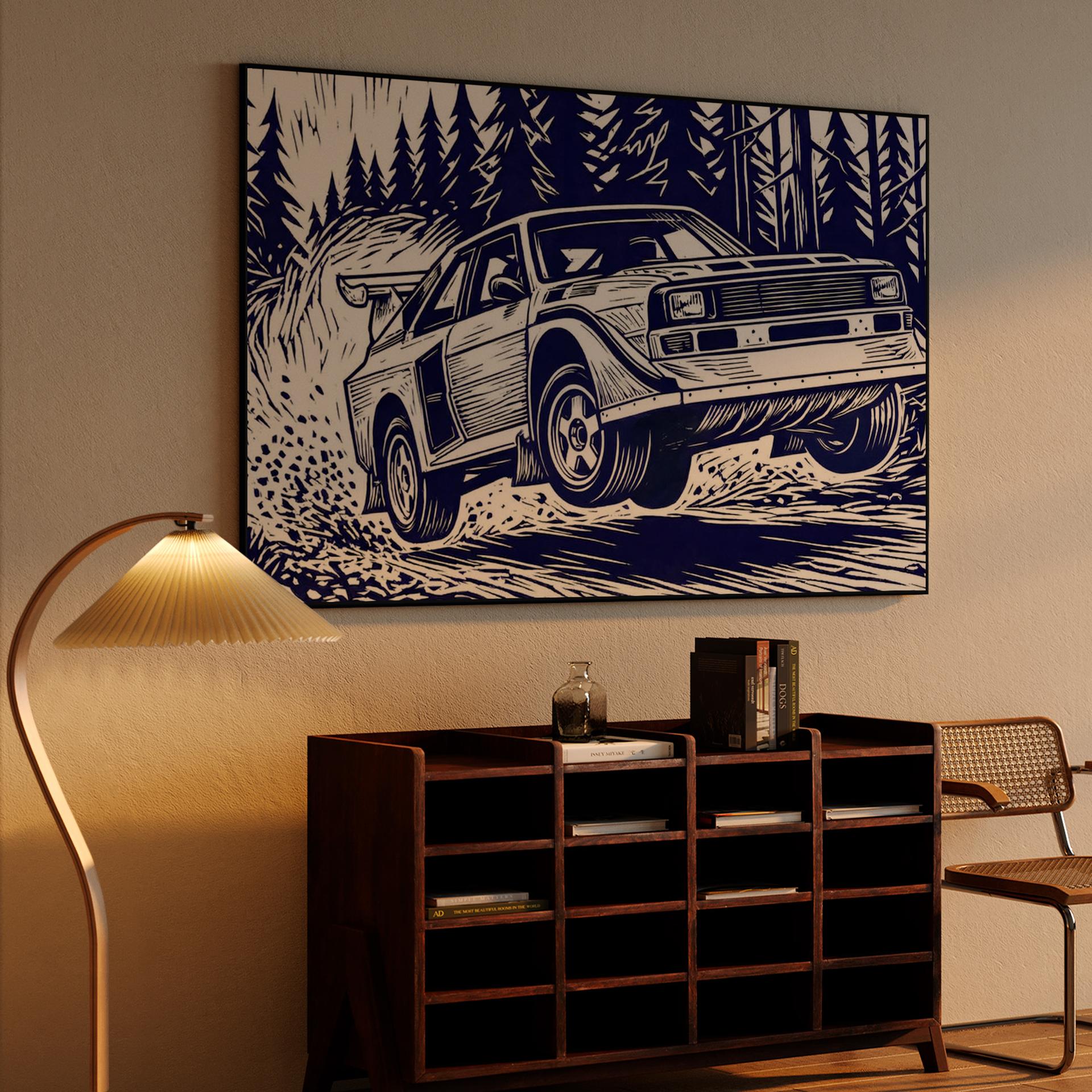 Audi Quattro S1: Forest Woodcut Jump