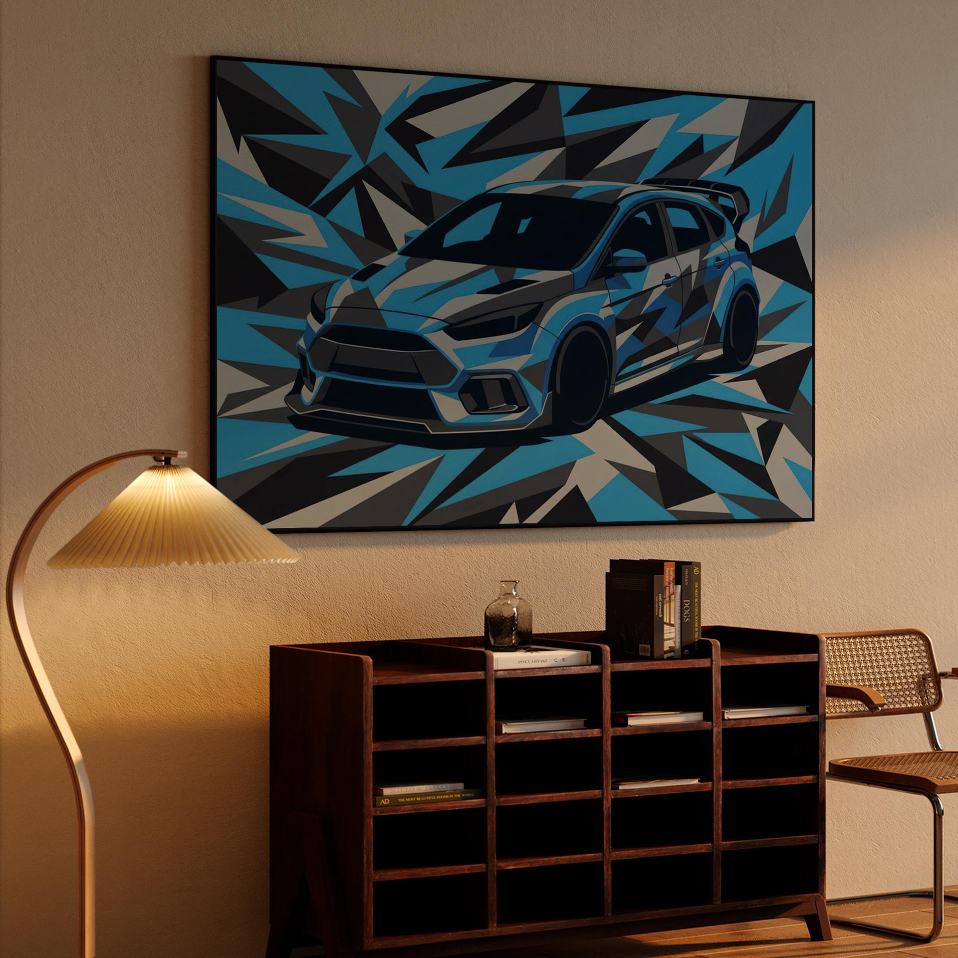 Ford Focus RS Shattered Blue Camo