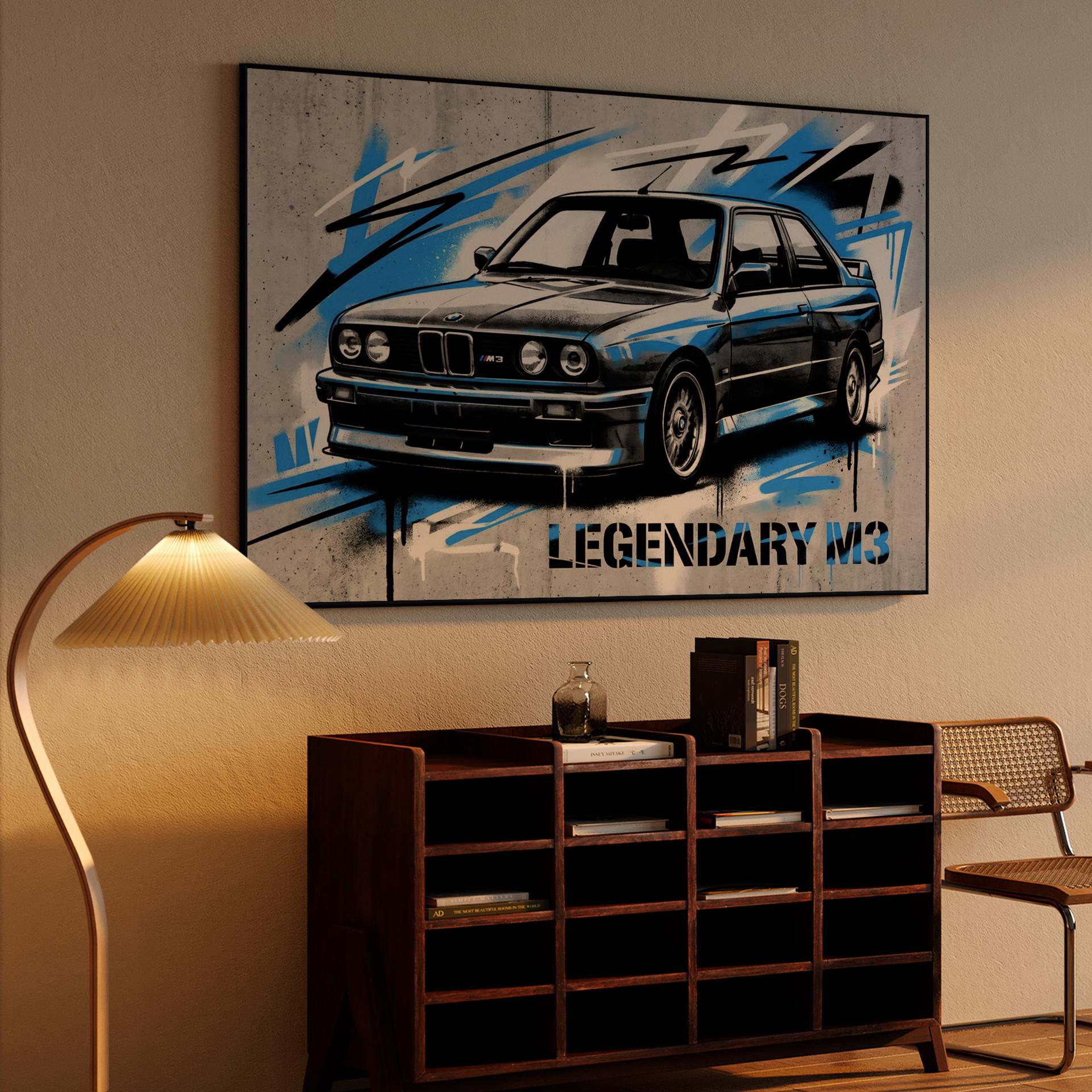 BMW E30 M3: Legendary Urban Street Art Mural