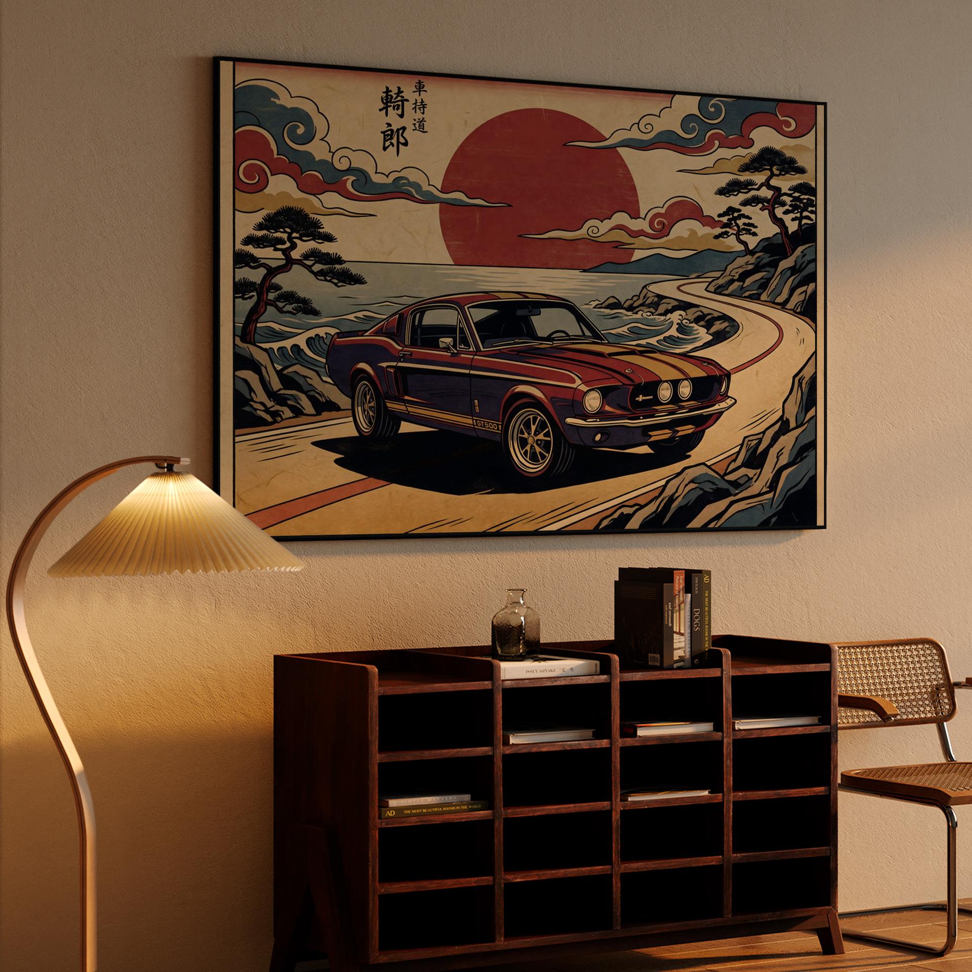 Shelby GT500 Ukiyo-e Rising Sun Drive