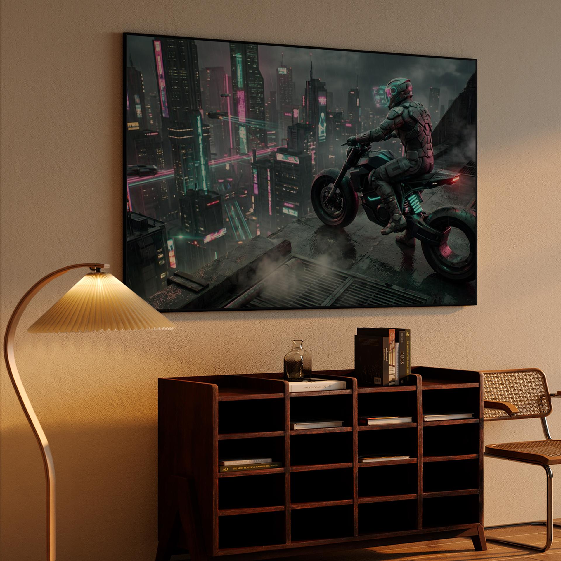 Neon Edge: The Rooftop Vigilante of Neo-City