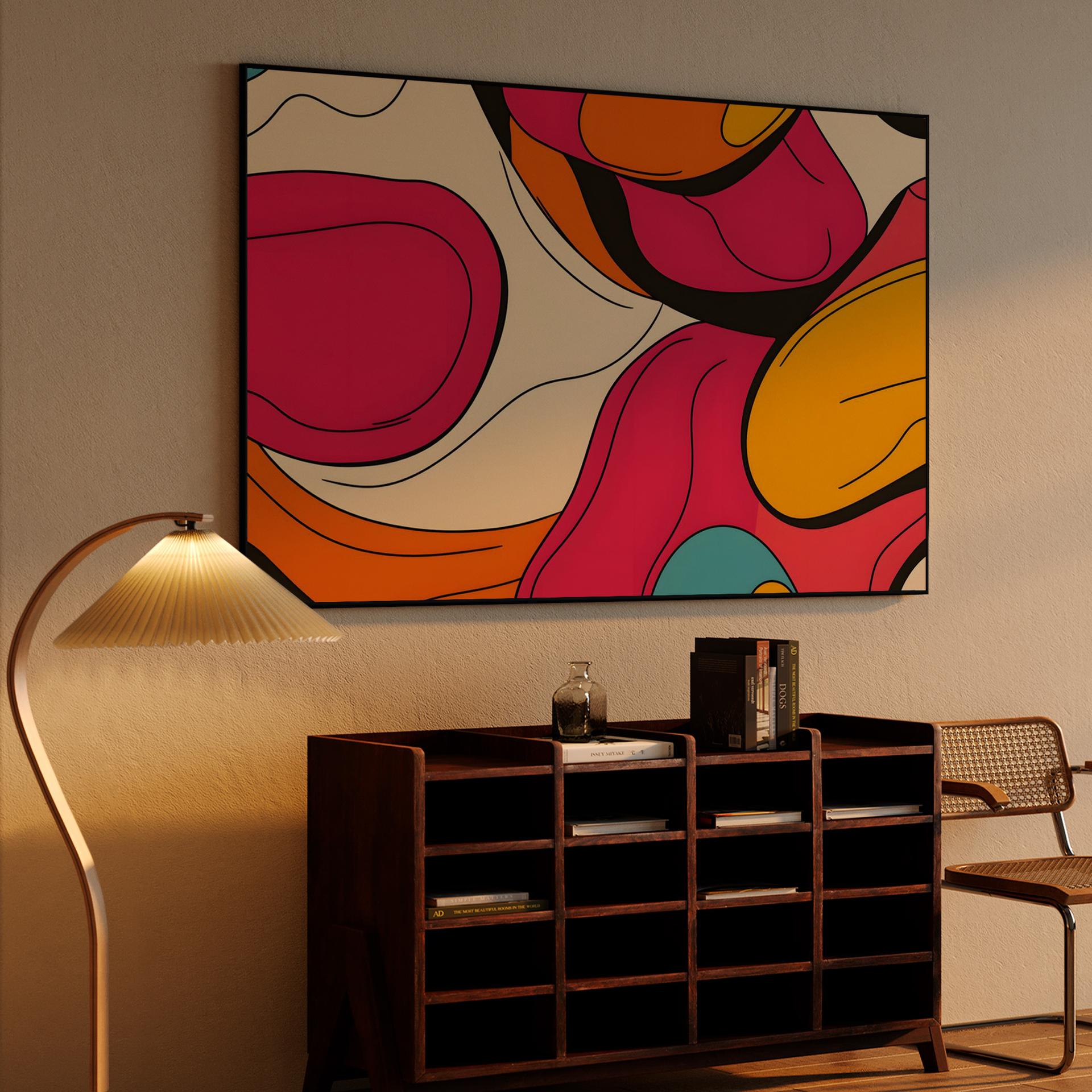 Groovy Retro Fluid Shapes