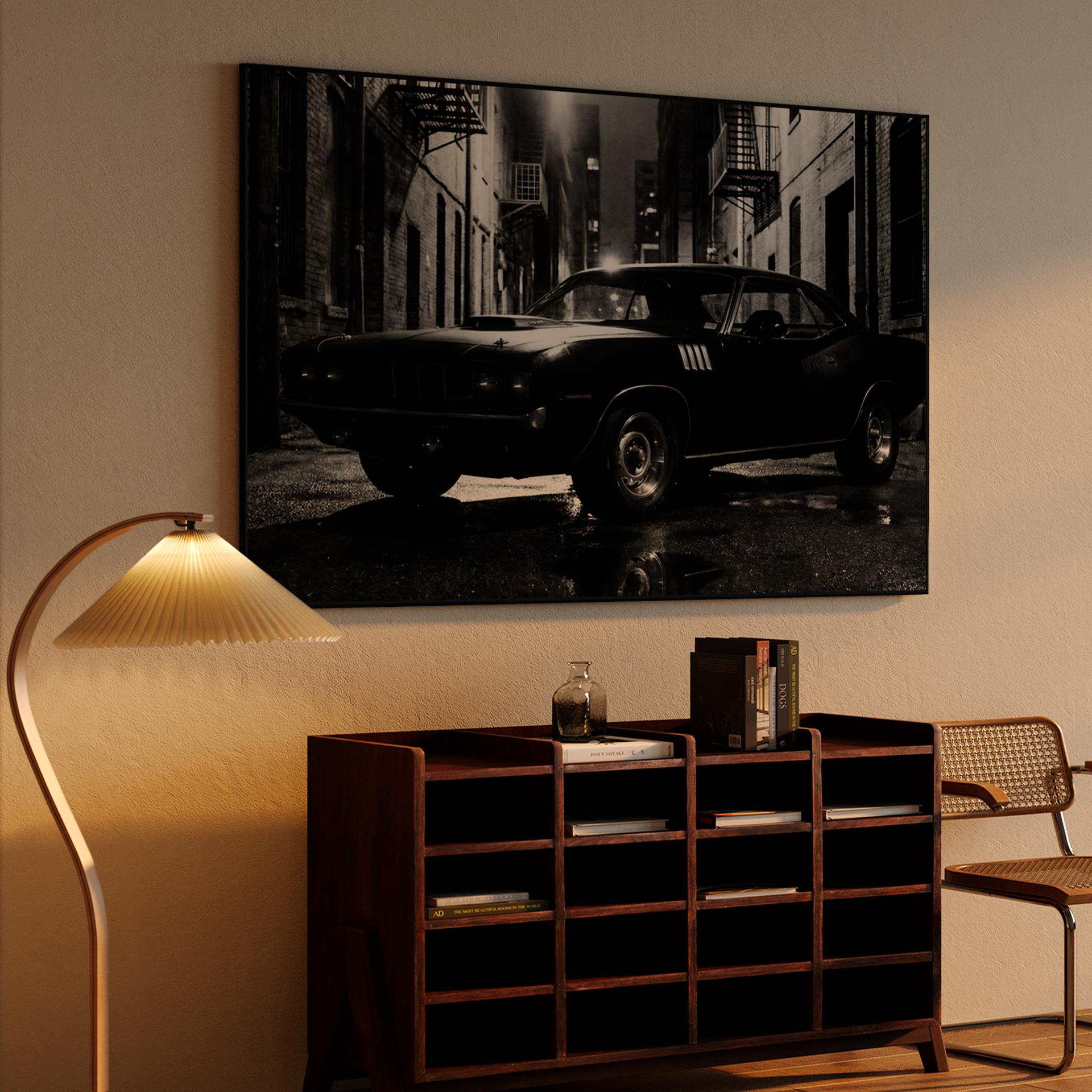 Noir Night: 1971 Plymouth 'Cuda in the Alley