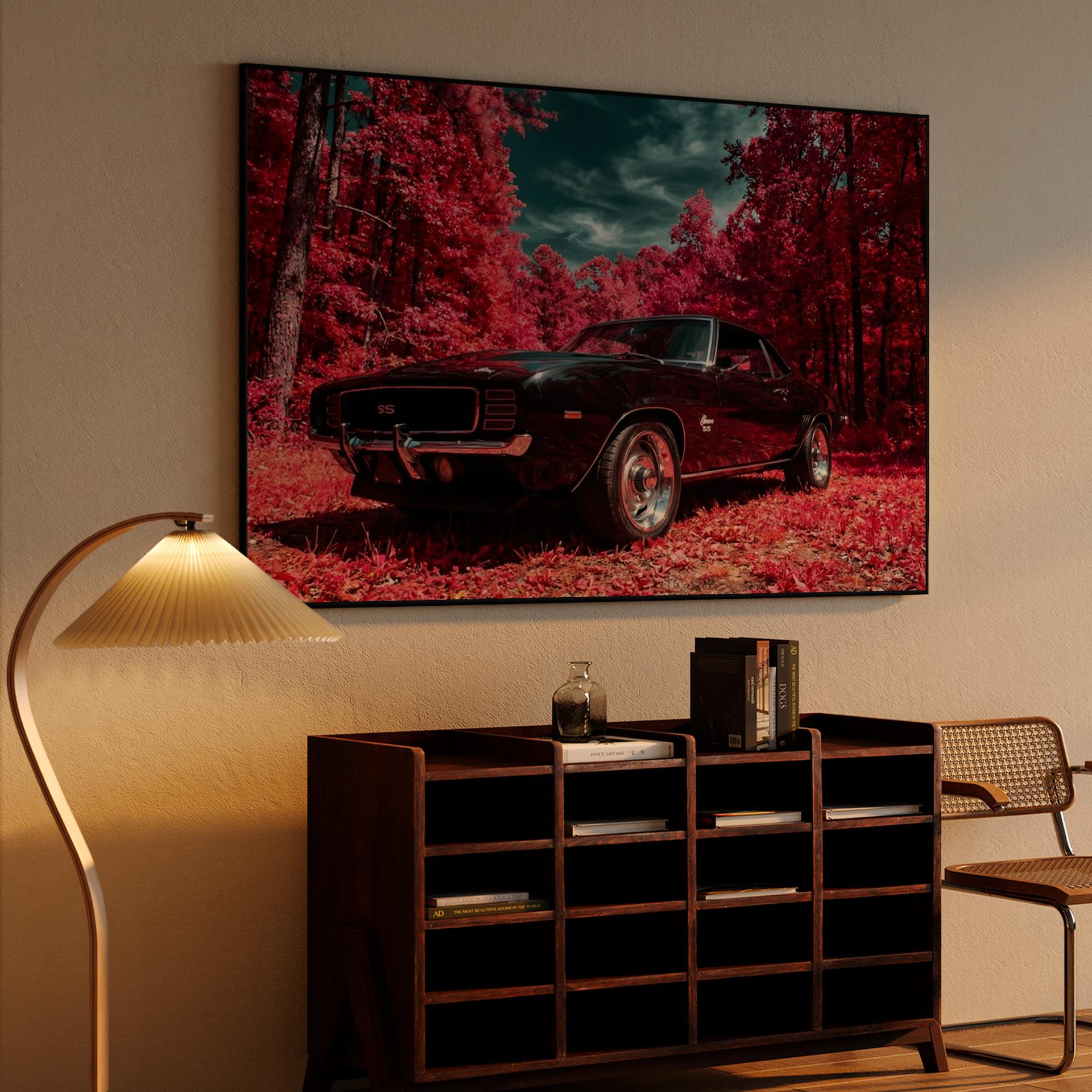 Infrared Muscle: 1969 Camaro SS in Crimson Forest
