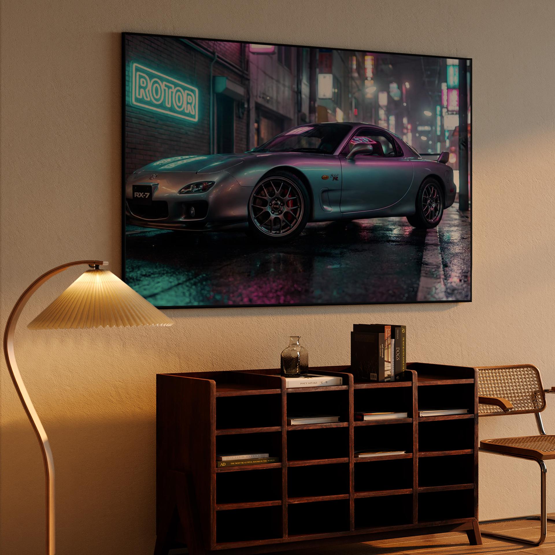 Neon Rotor: RX-7 Spirit R in Cyberpunk Tokyo