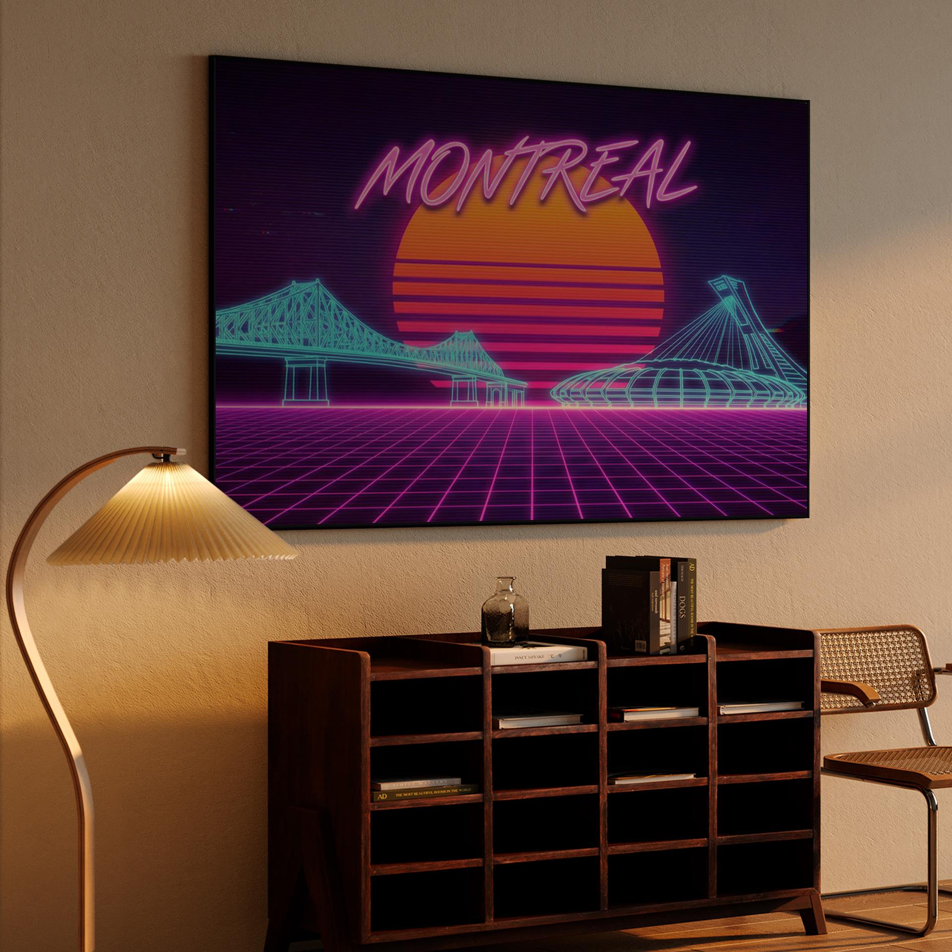 Montreal Synthwave Nightscape