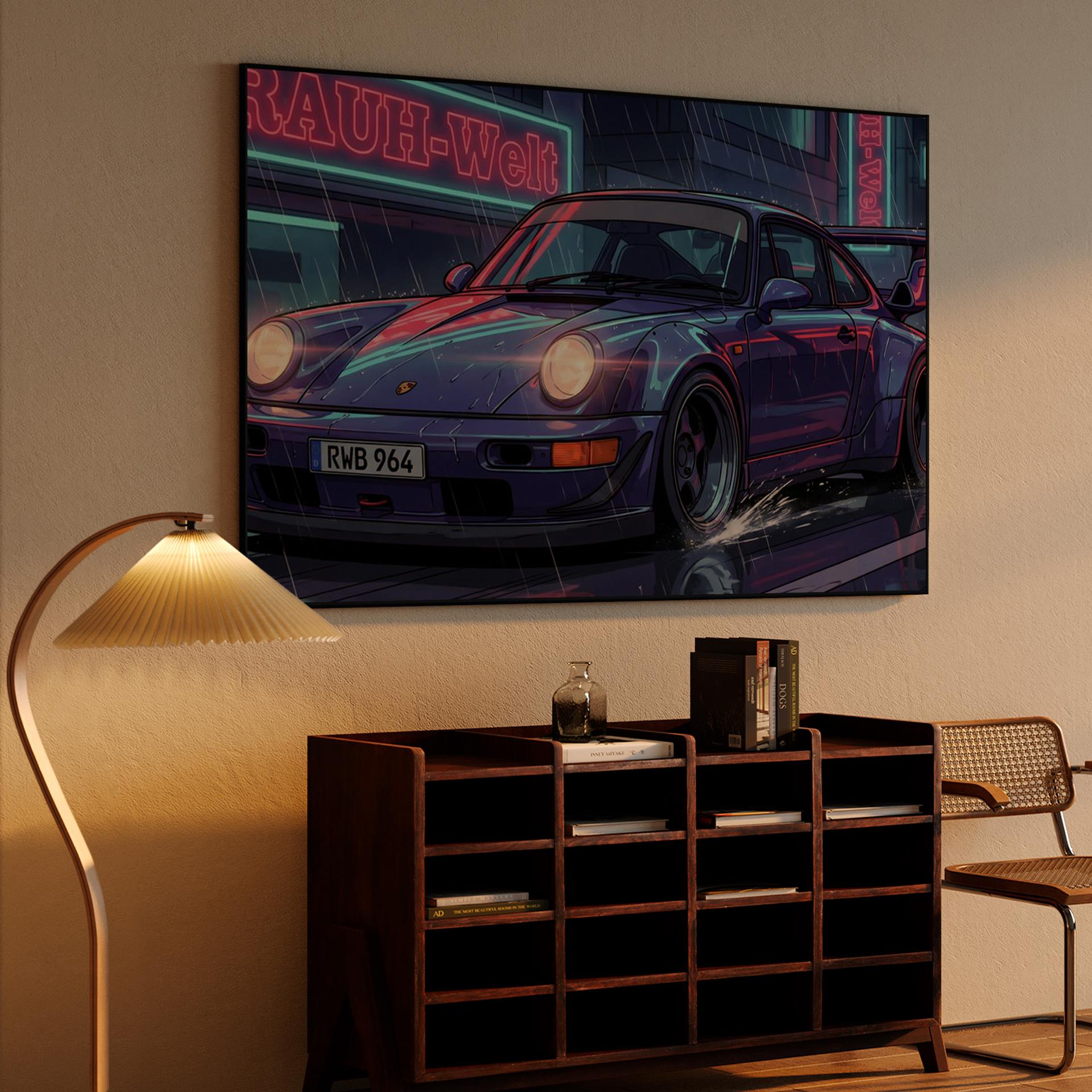 Midnight Rain: RWB 964 Neon Spirit