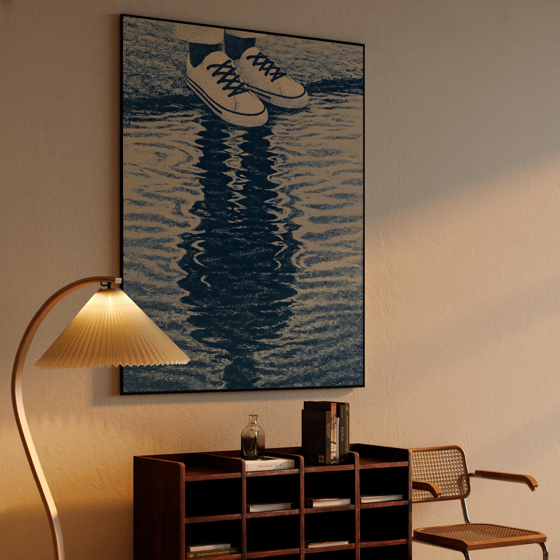 Indigo Puddle Reflection