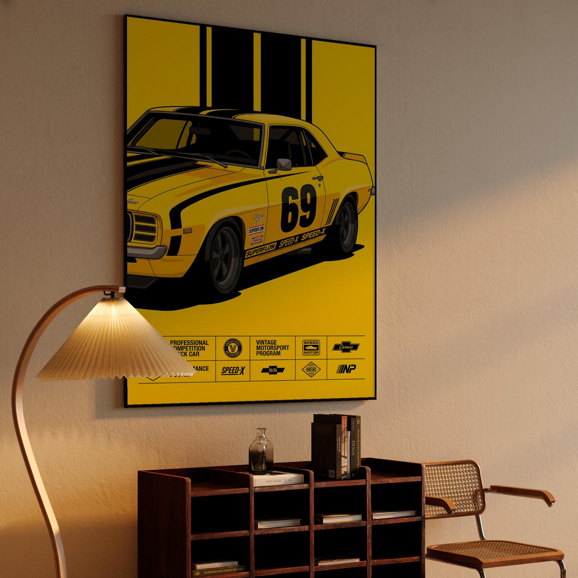 Camaro SS Performance Track Poster