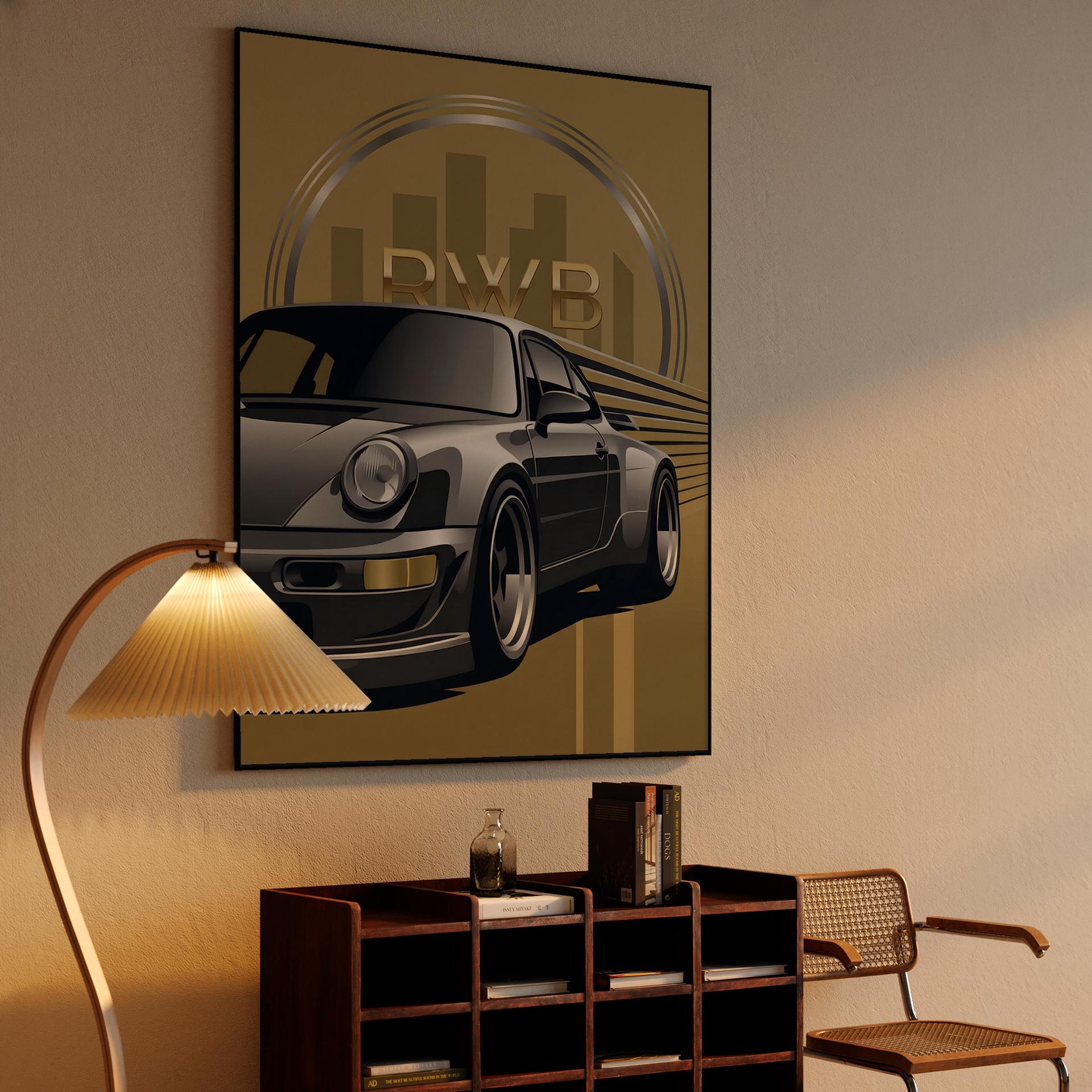 Art Deco RWB 964: Golden Speed