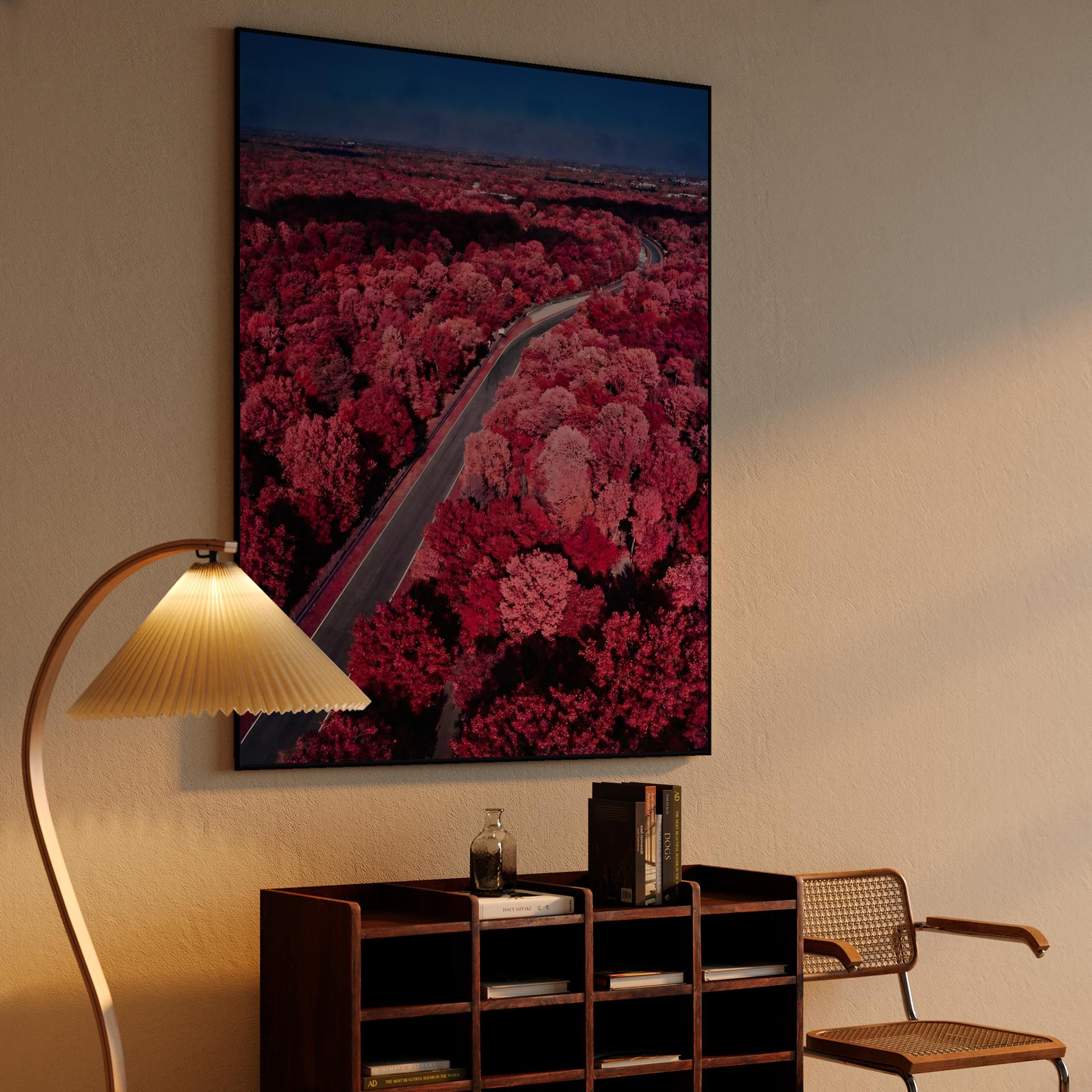 Crimson Speed: Surreal Infrared Monza