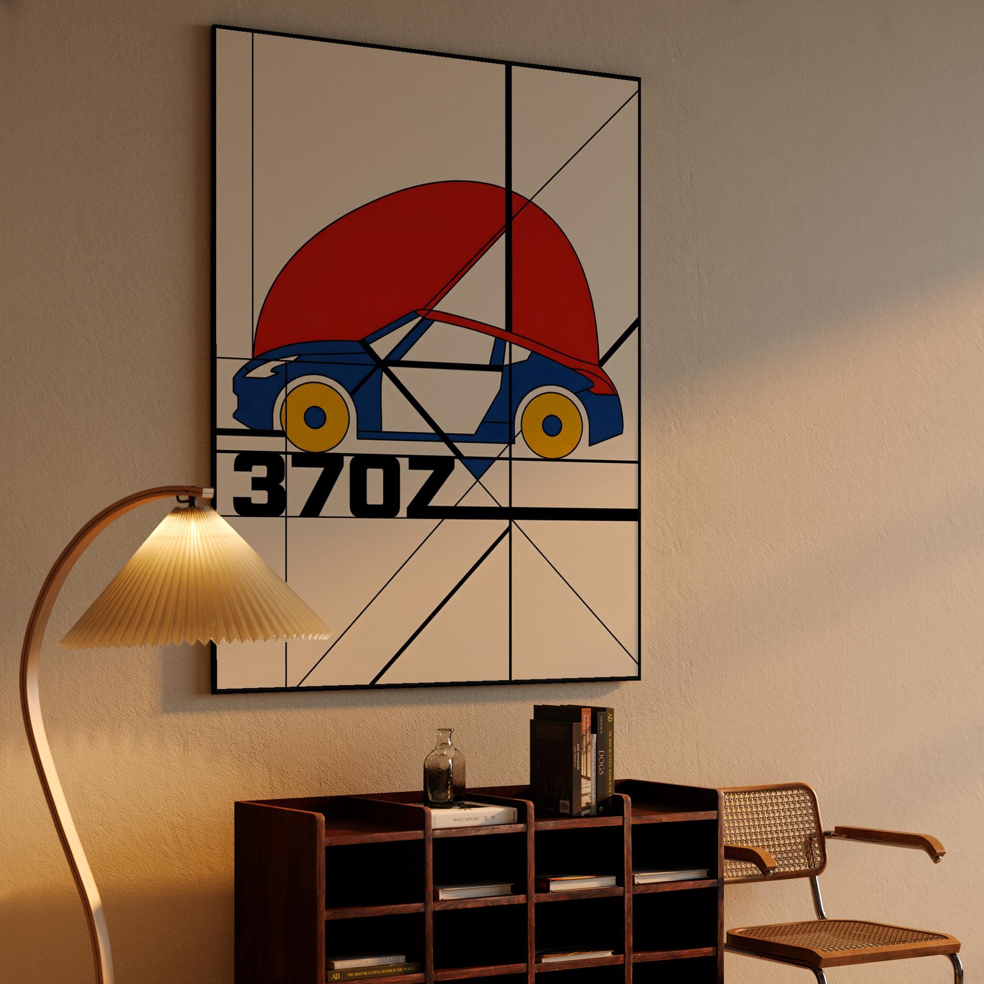 Nissan 370Z De Stijl Modernist Abstract