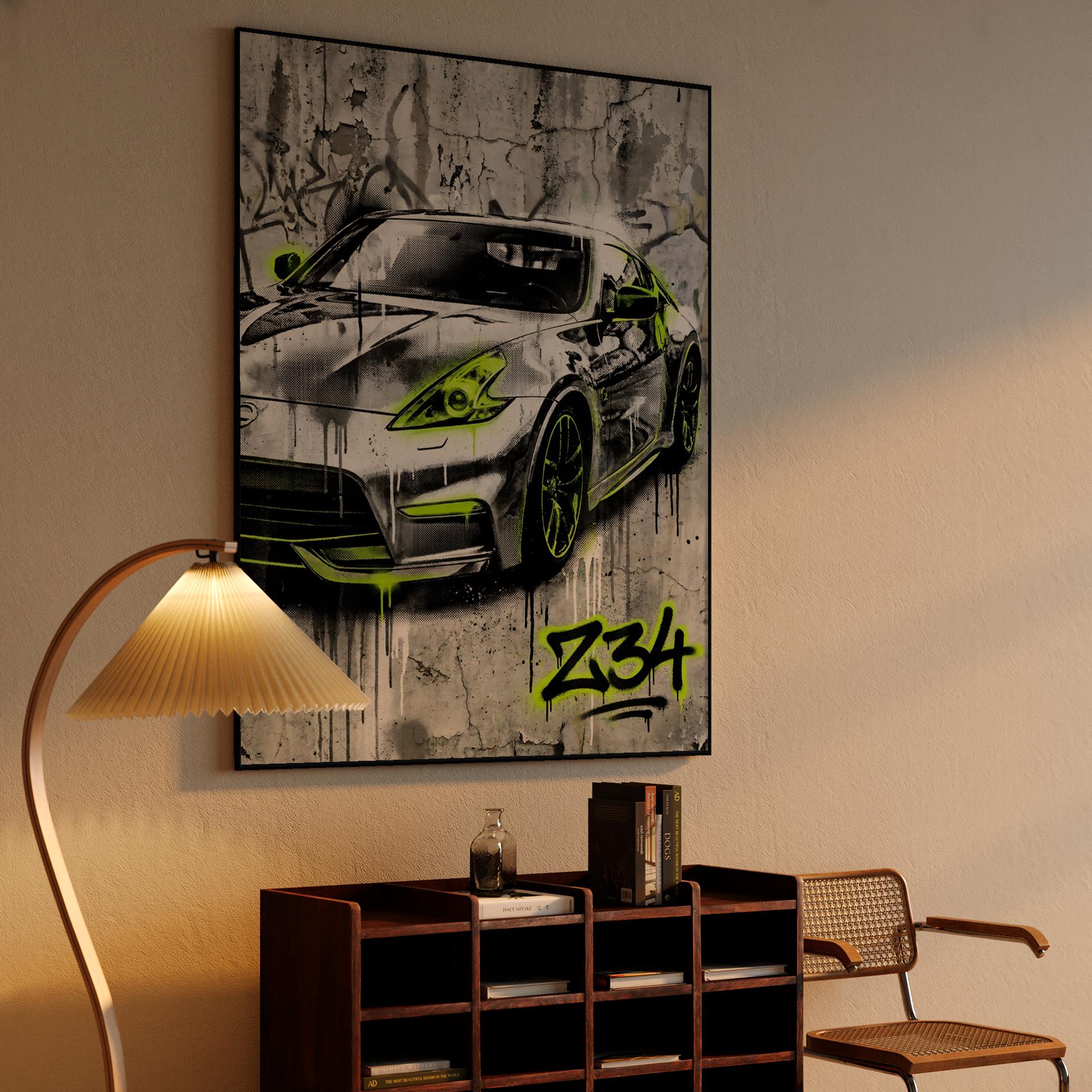 Nissan 370Z Z34 Neon Street Graffiti