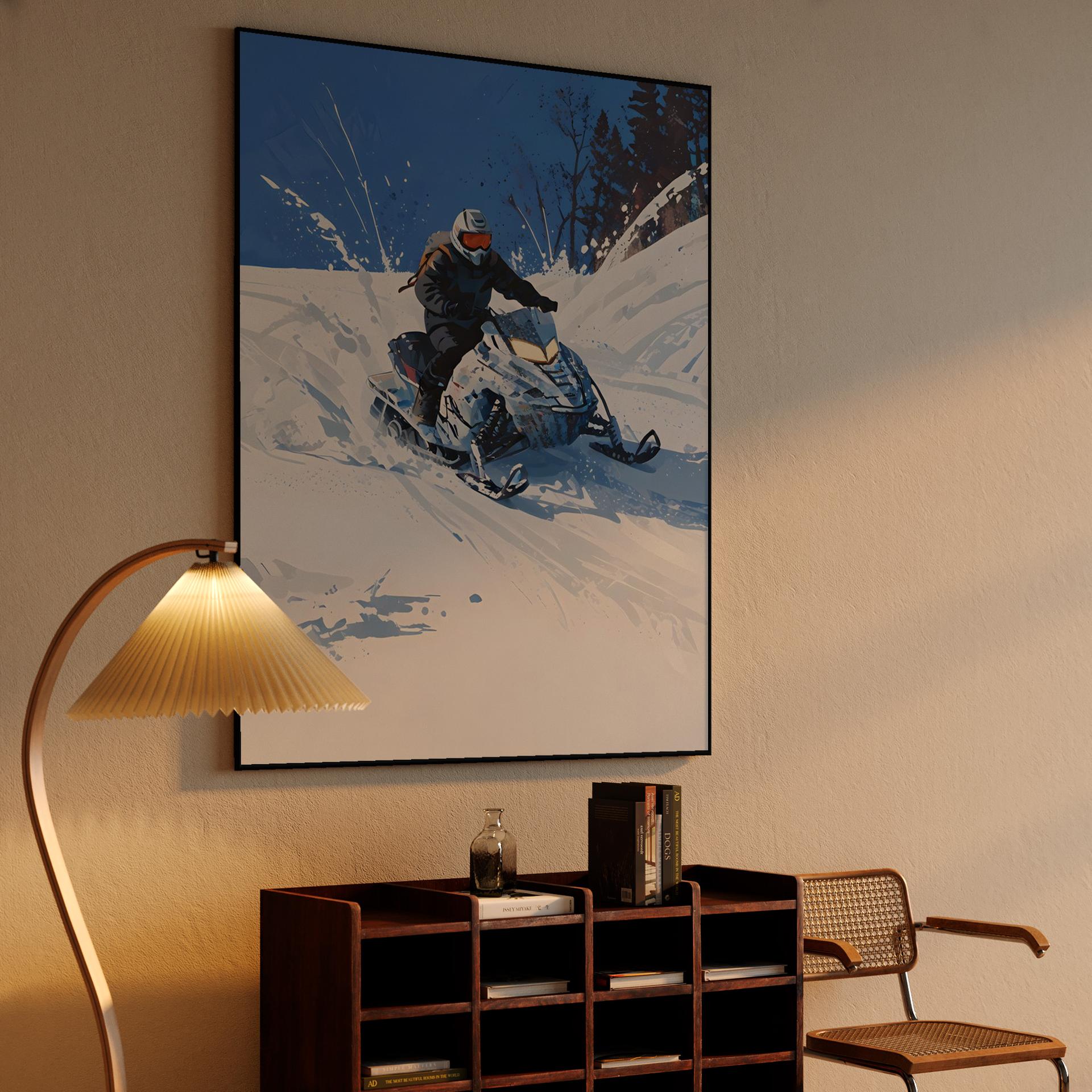 Snowmobile Powder Run