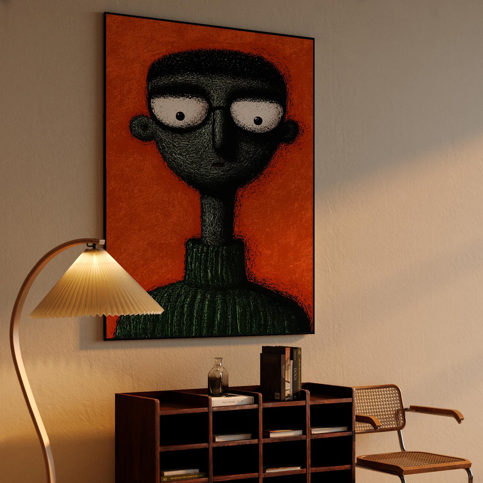 Textured Glasses Portrait