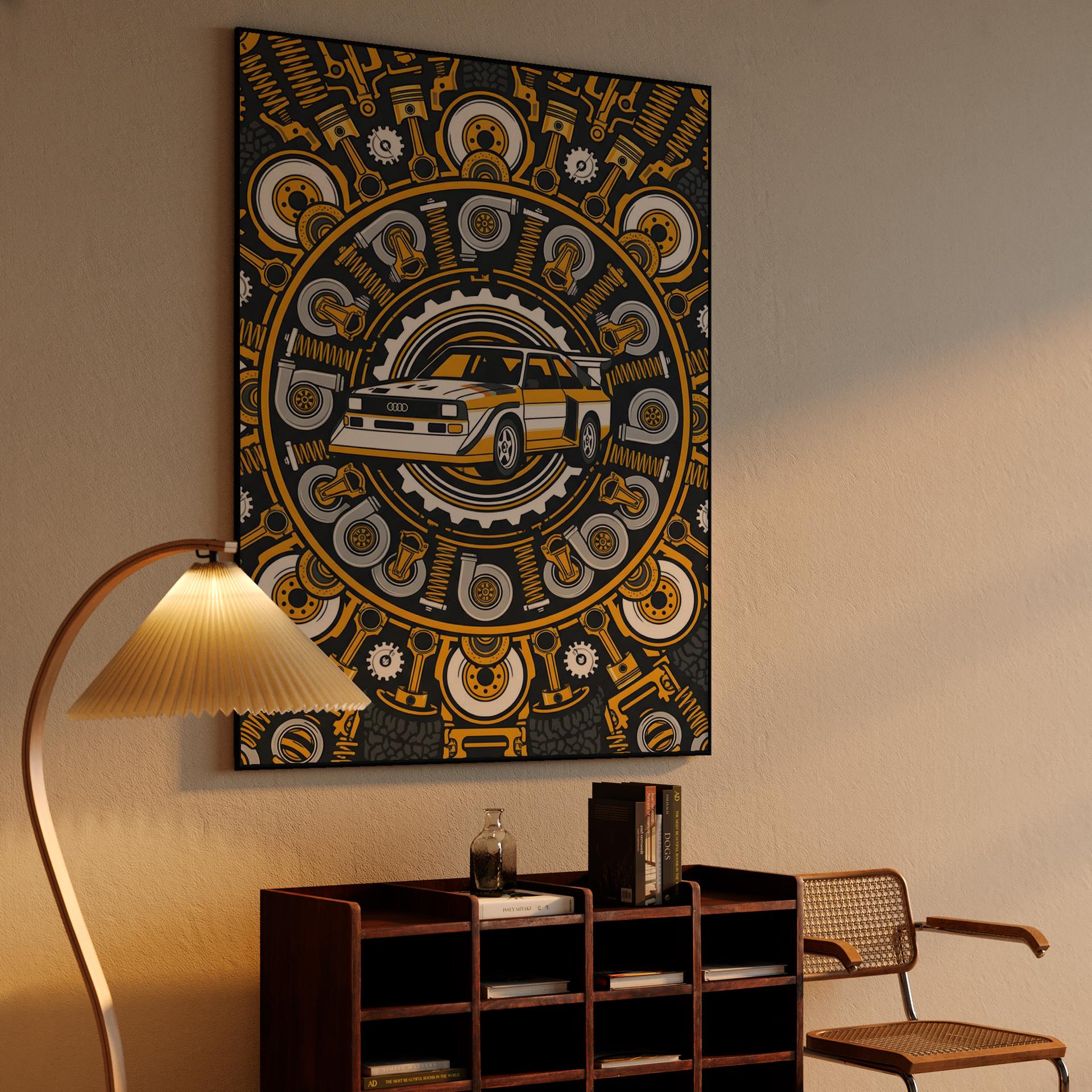 Audi Quattro S1: Mechanical Mandala