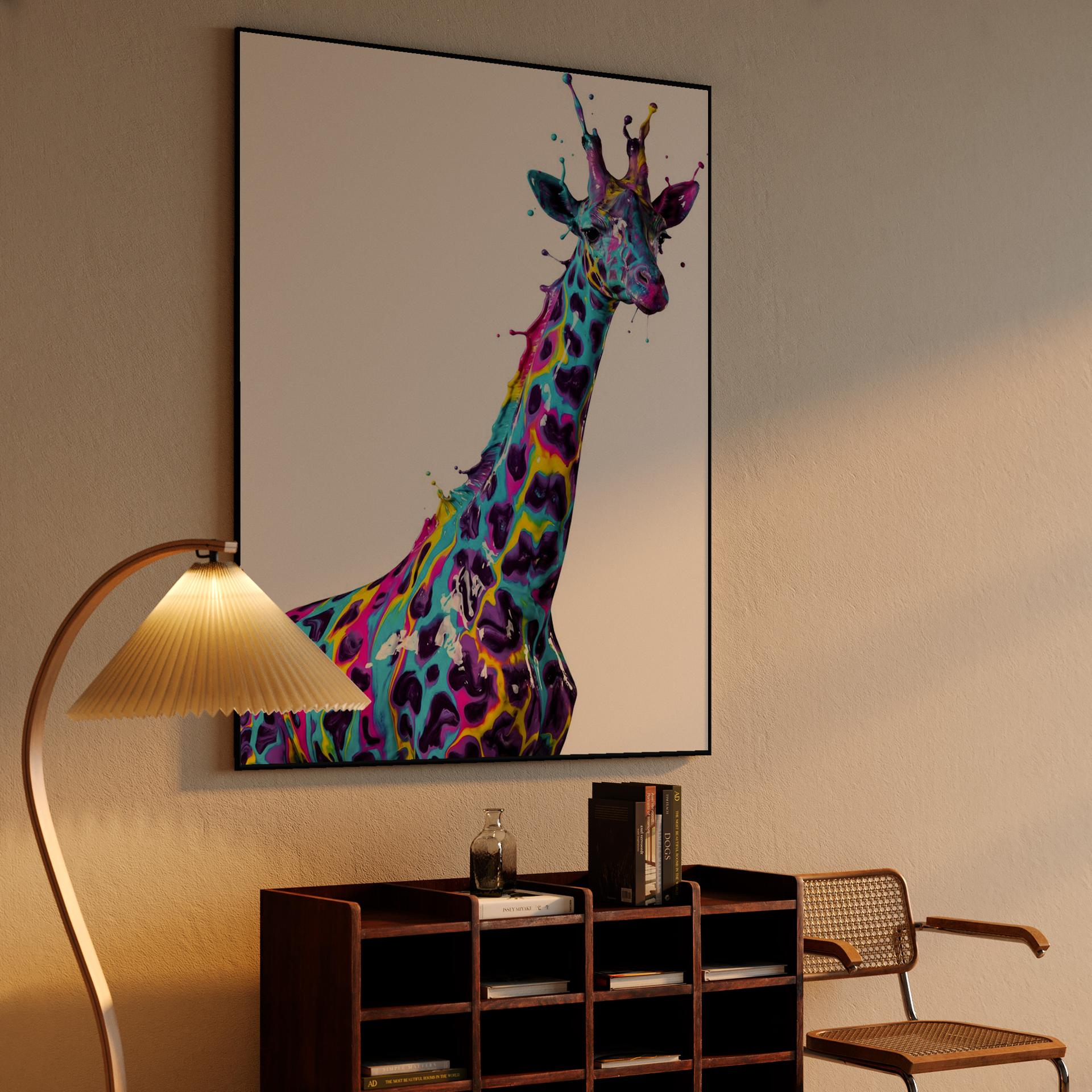 Chromatic Splash Giraffe