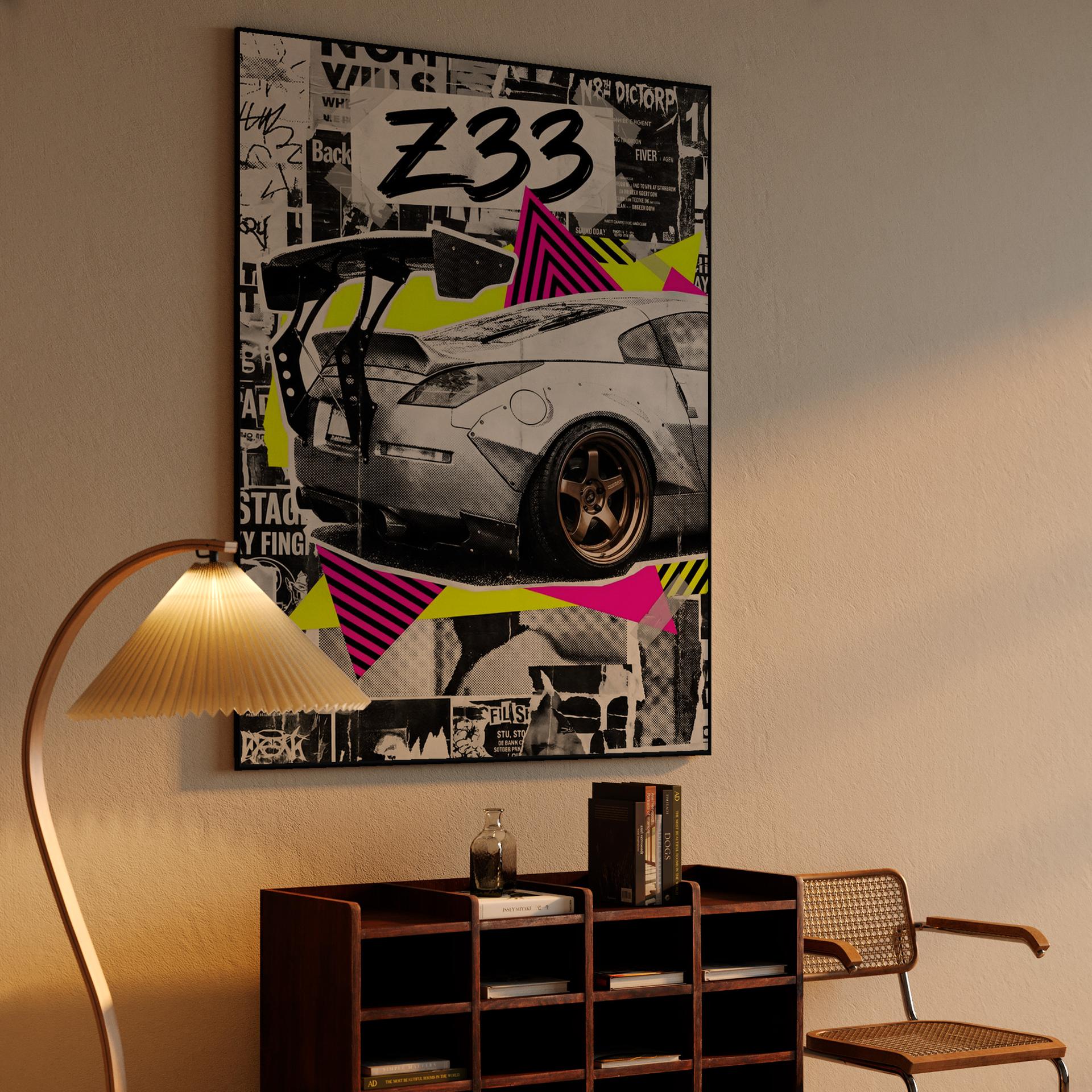Z33 Neon Urban: Widebody Mixed Media Collage