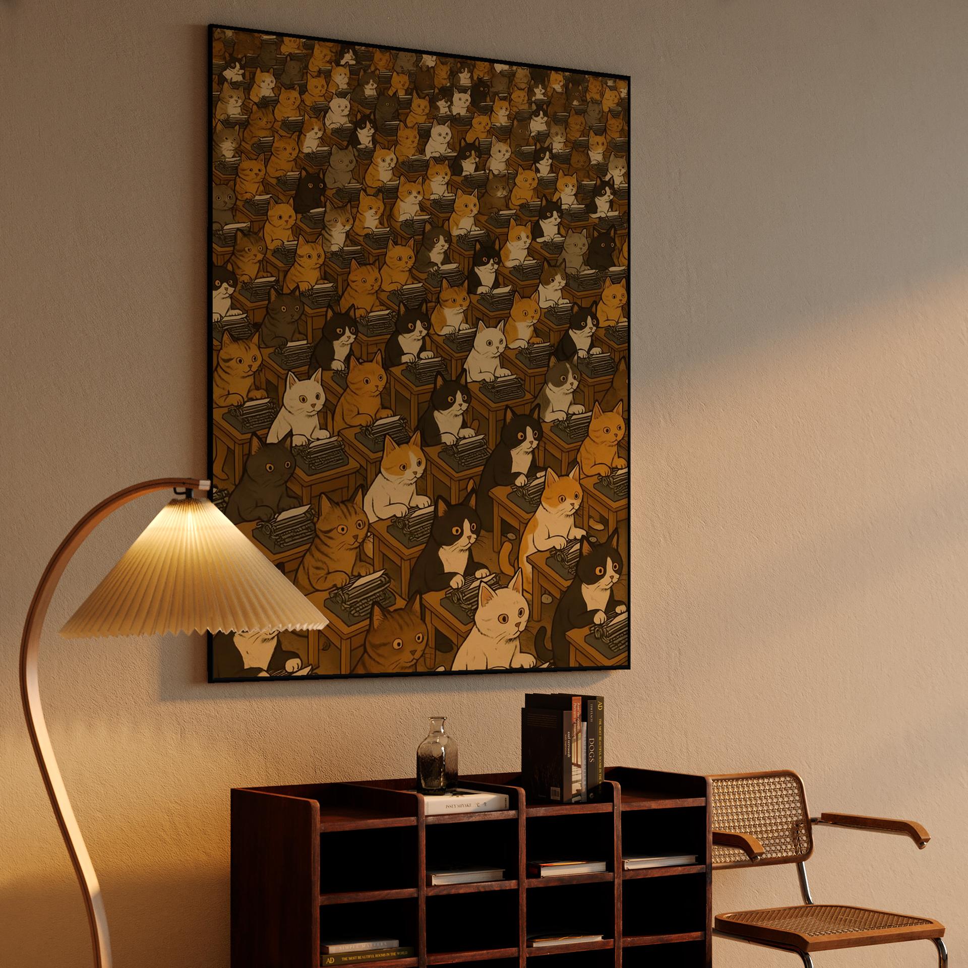 The Feline Typing Pool