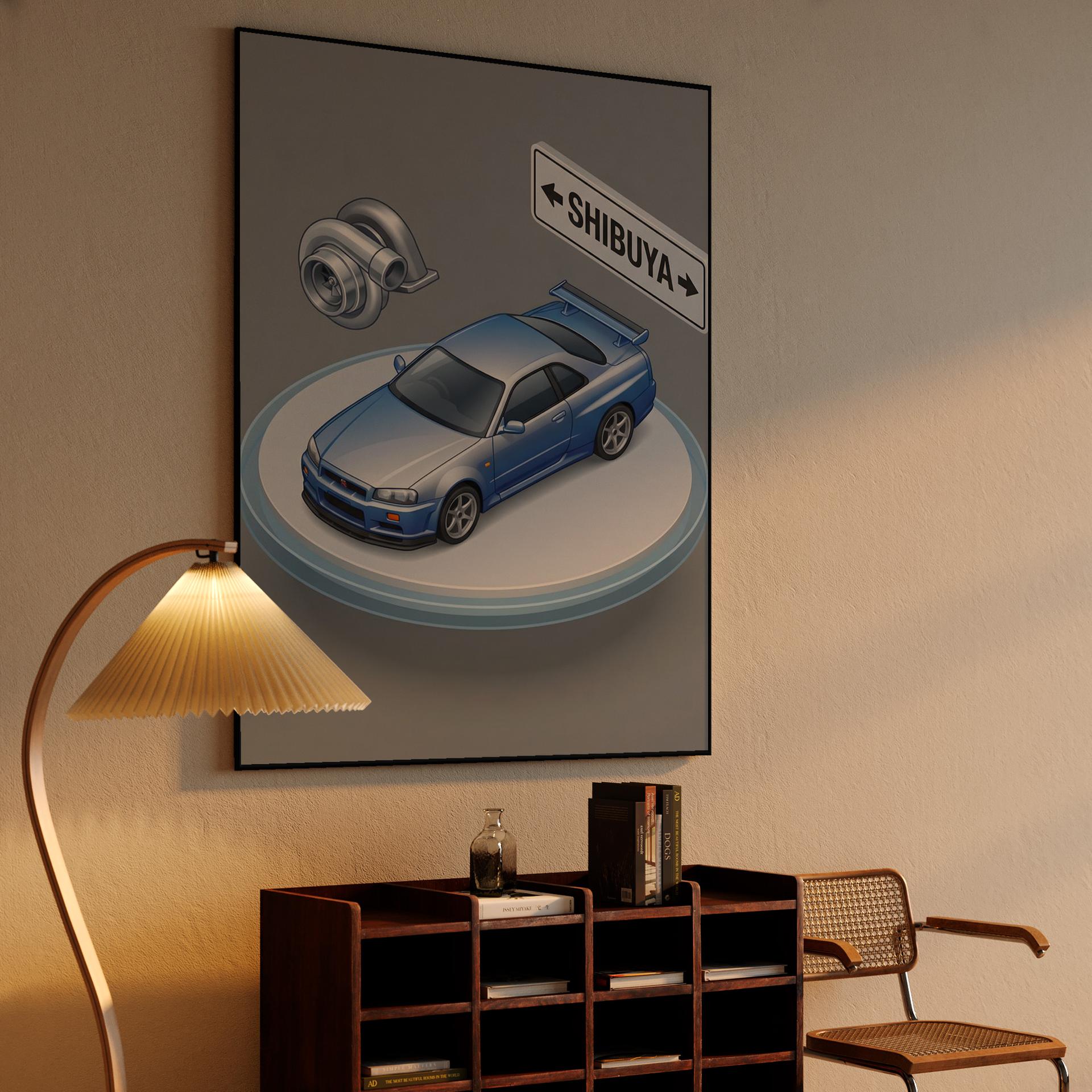 Shibuya Diorama: Skyline GT-R R34