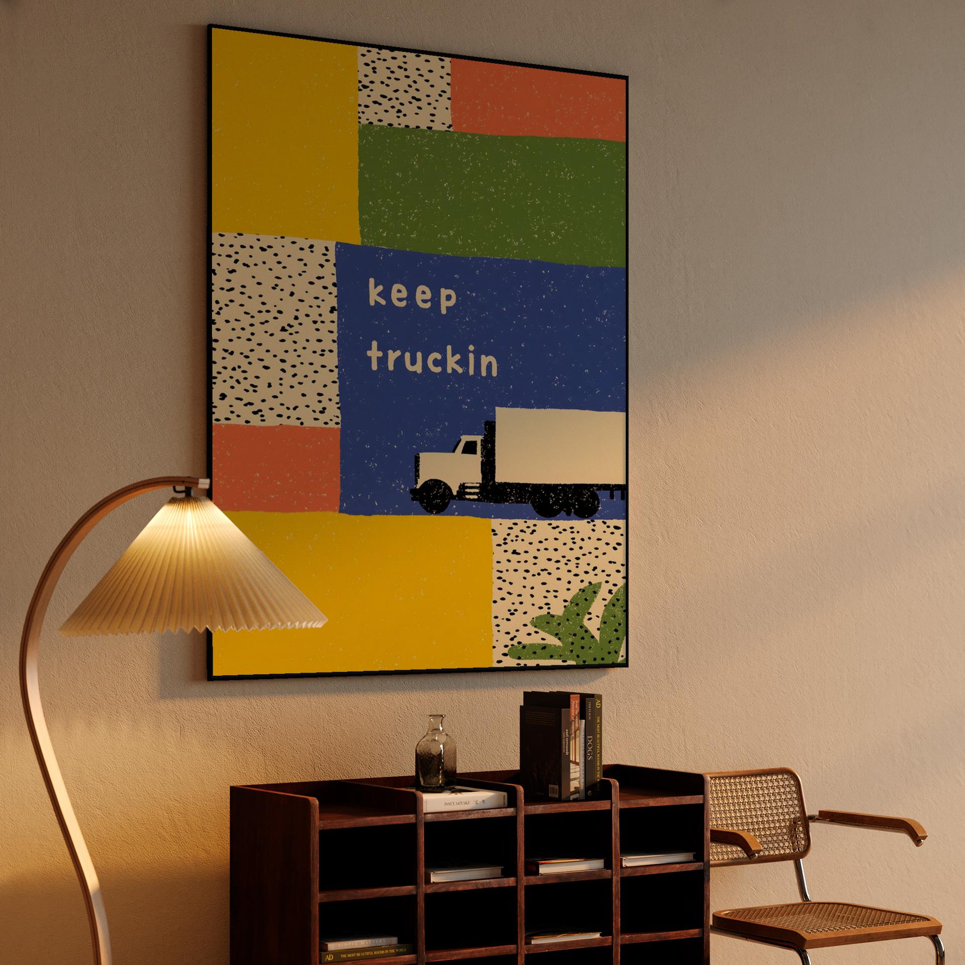 Keep Truckin Collage