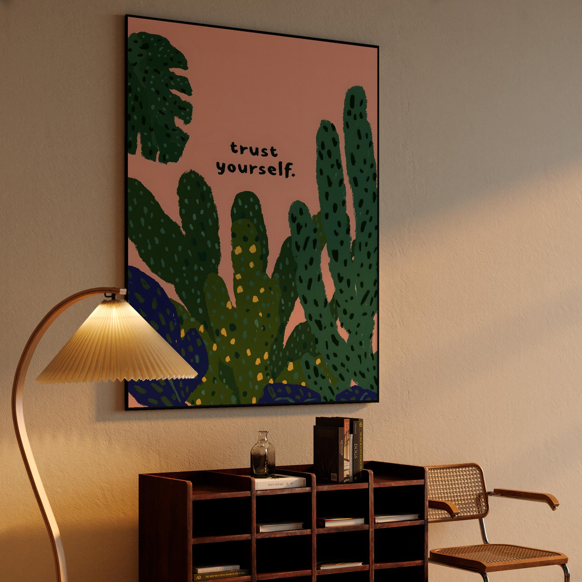 Trust Yourself Cacti Illustration