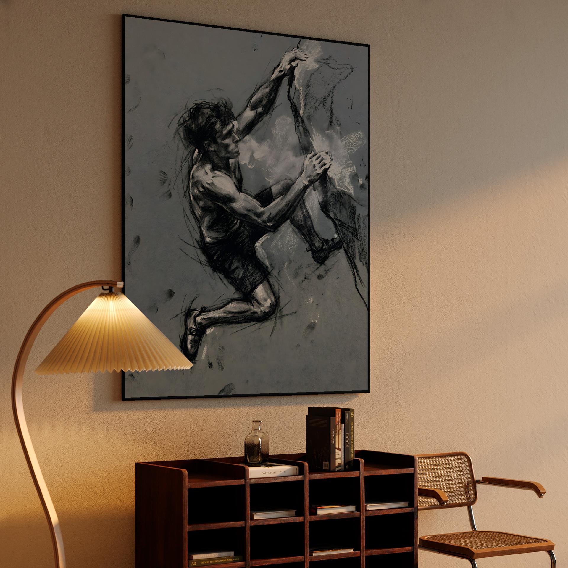 Vertical Focus: Expressive Climber Sketch