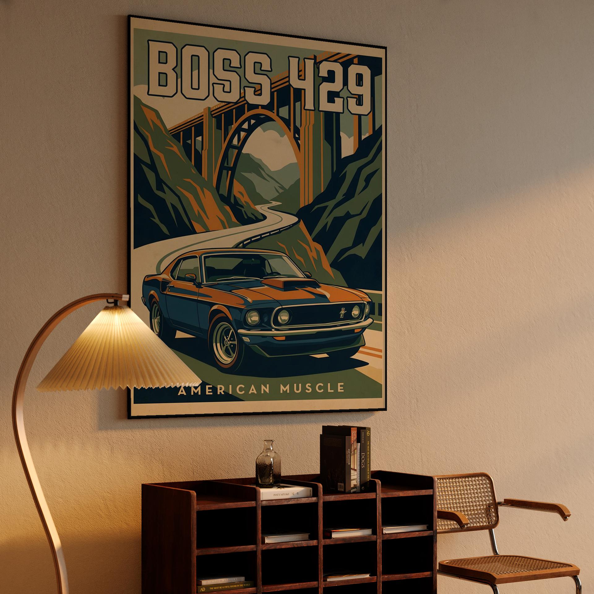 American Muscle: Boss 429 California Coast Poster