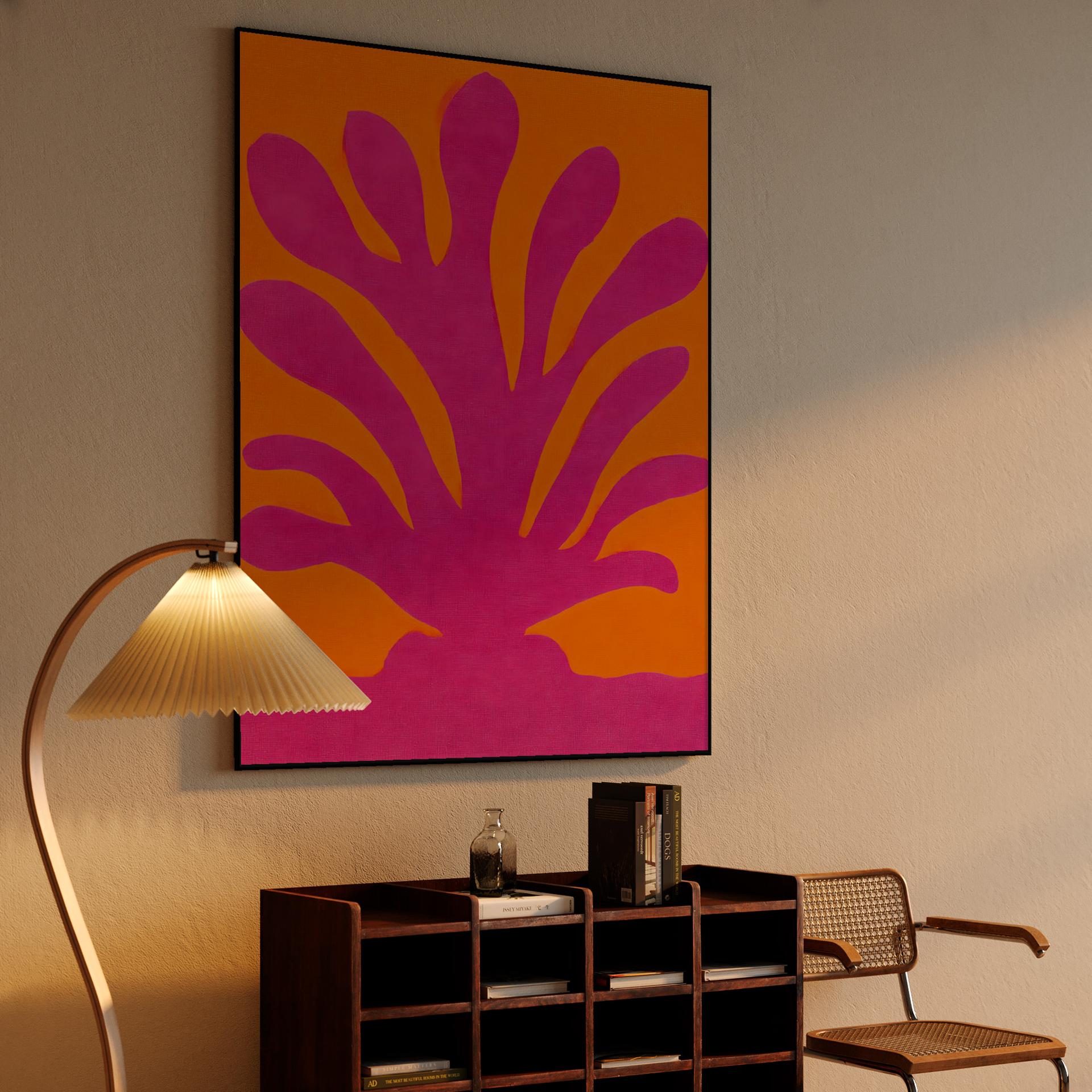 Pink Coral Paper Cutout