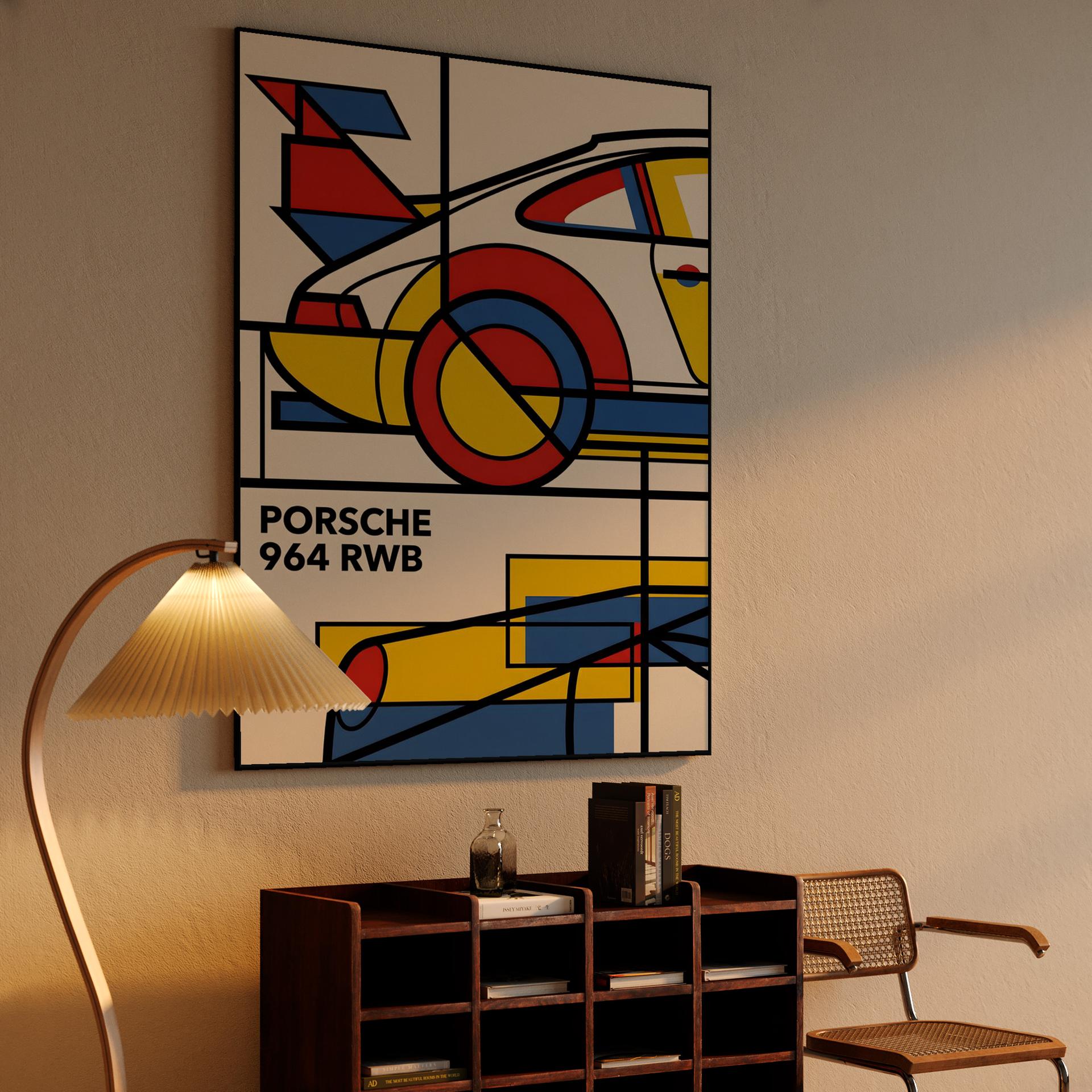 De Stijl Porsche 964 RWB: Primary Geometry