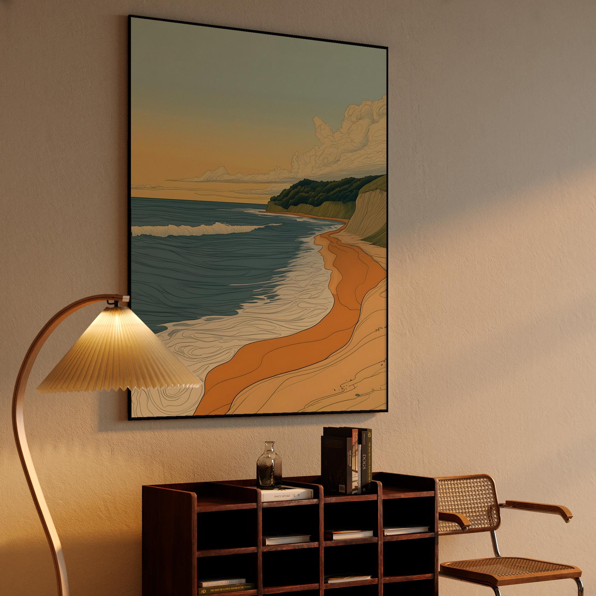 Golden Hour Coastal Cliffs