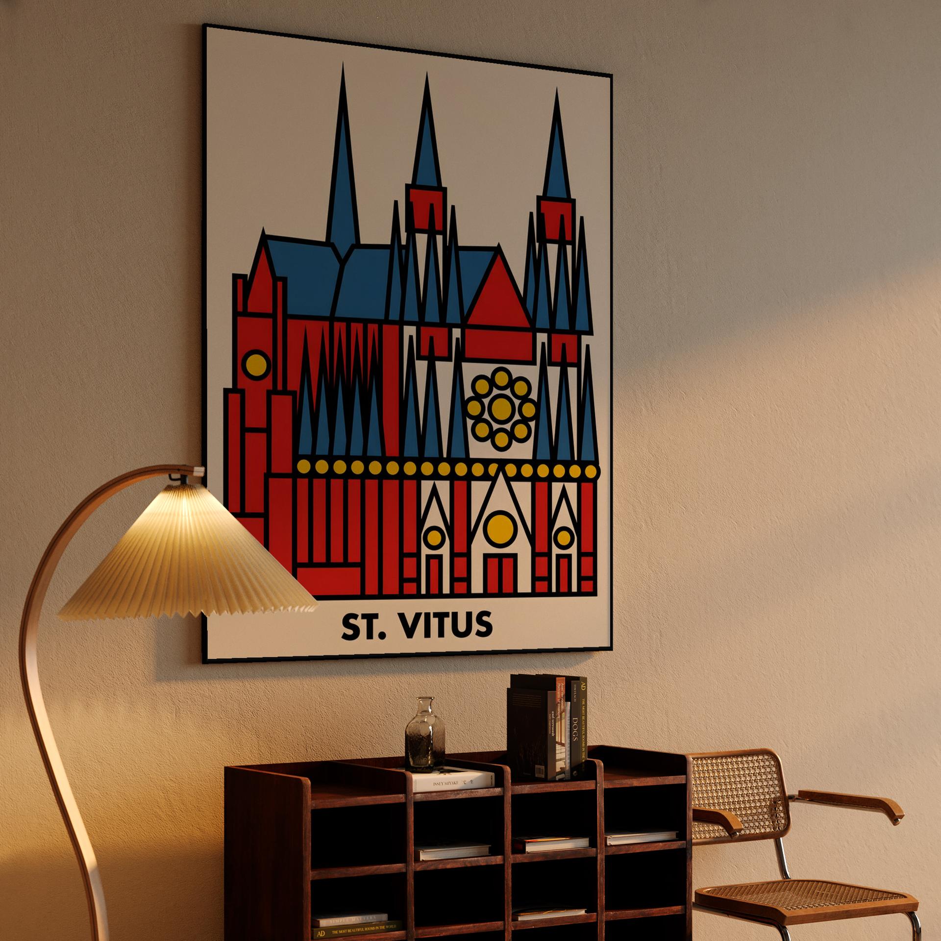 St. Vitus Cathedral Geometric Abstract