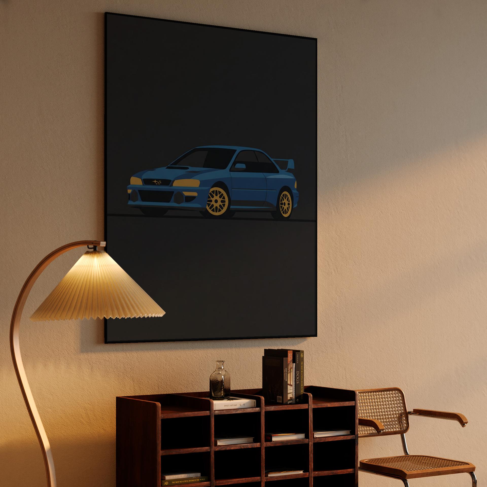 Subaru 22B STi: Minimalist Rally Icon