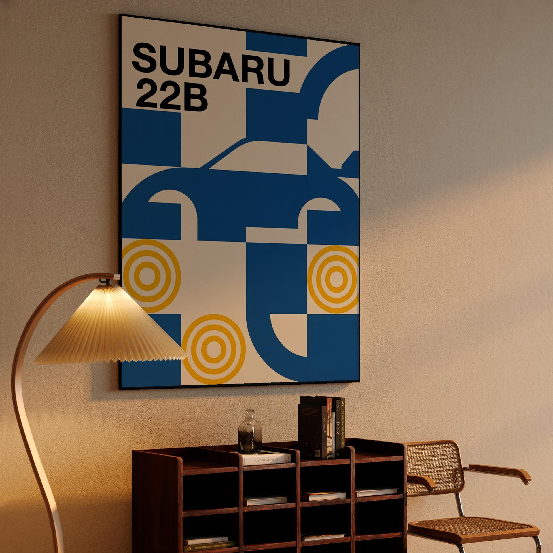 Subaru 22B: Geometric Bauhaus Tribute