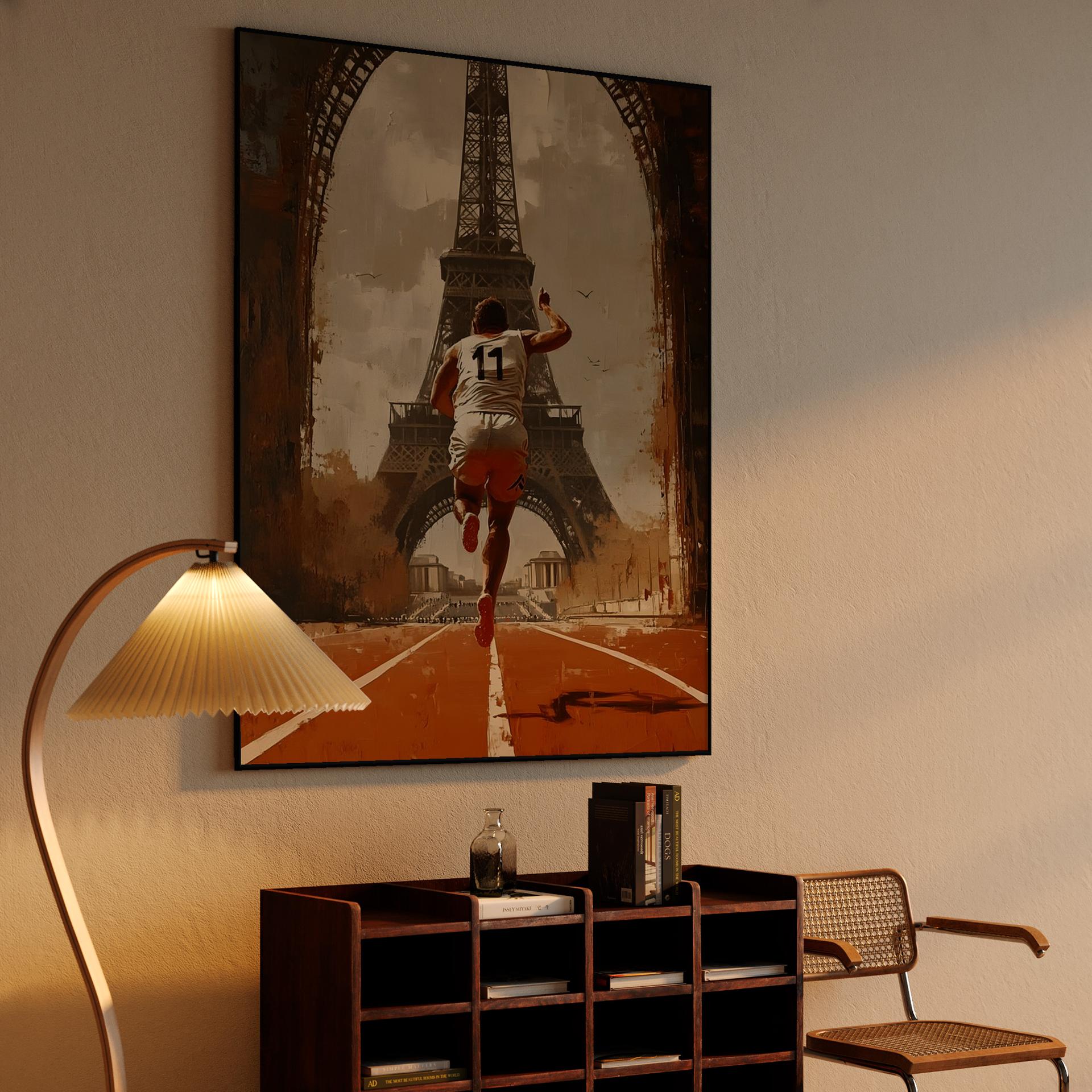 Sepia Eiffel Tower Sprint