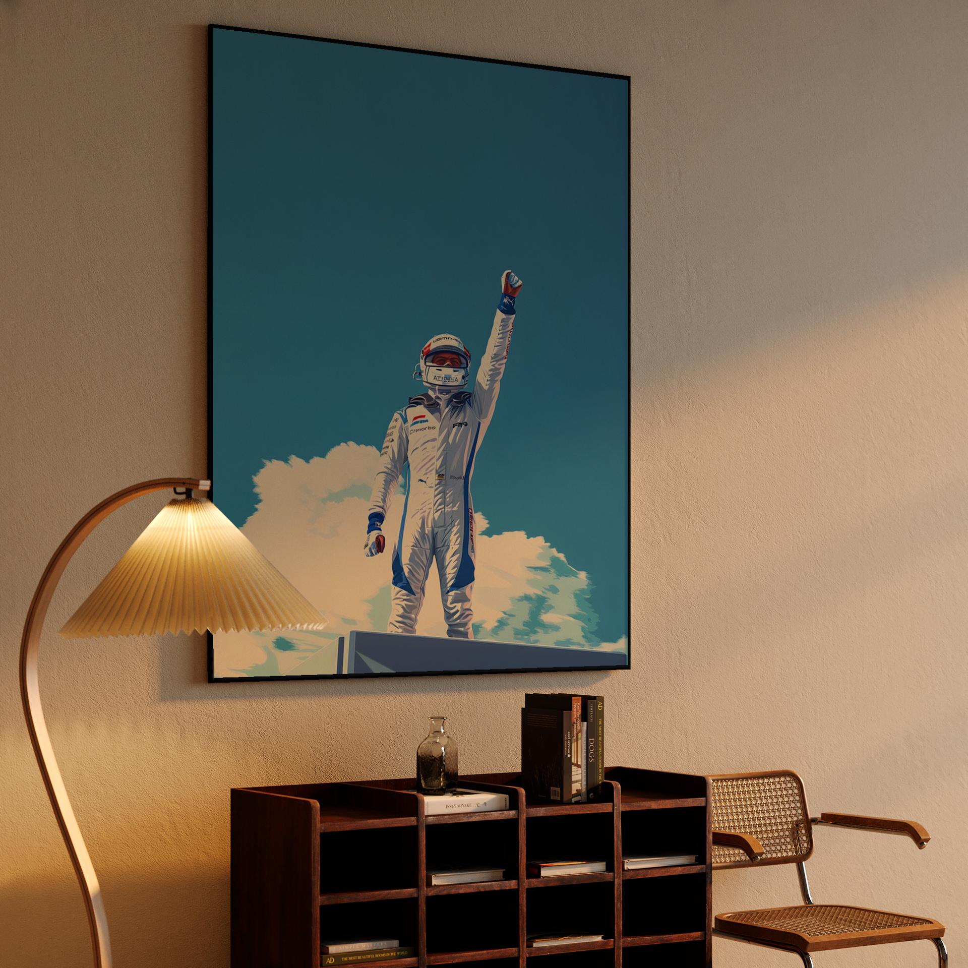 F1 Driver Victory Salute