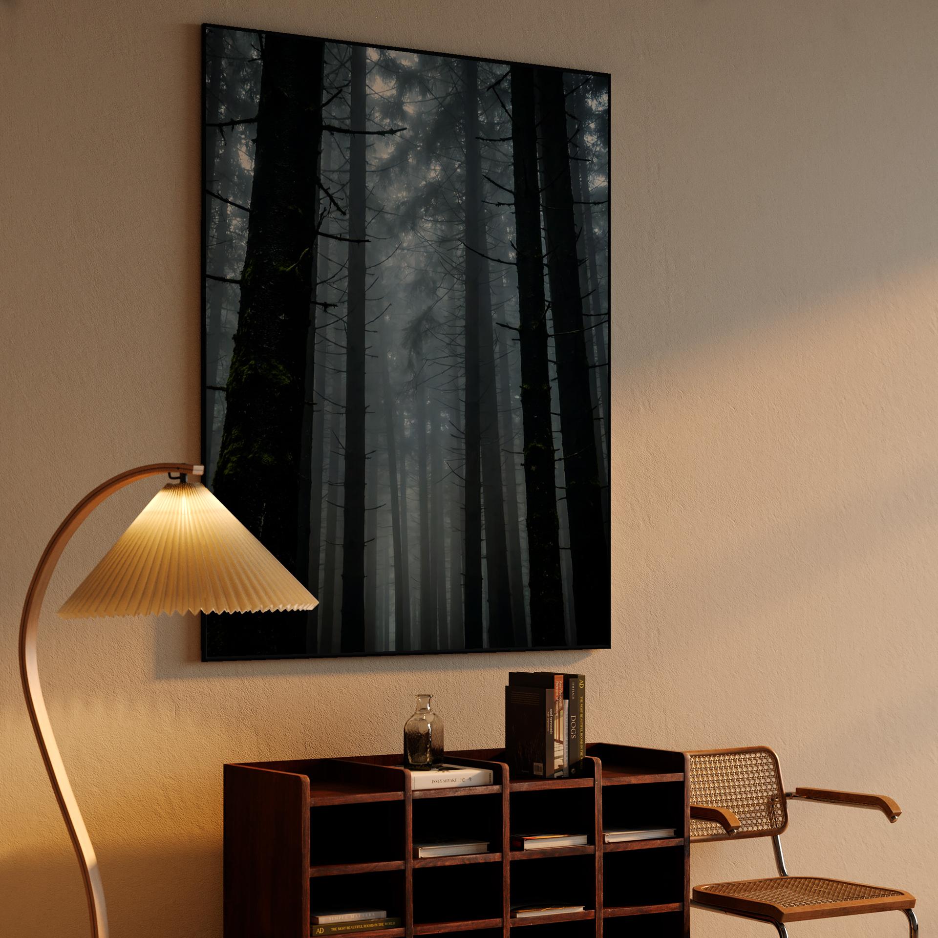 Carpathian Whispers: The Foggy Pine Forest