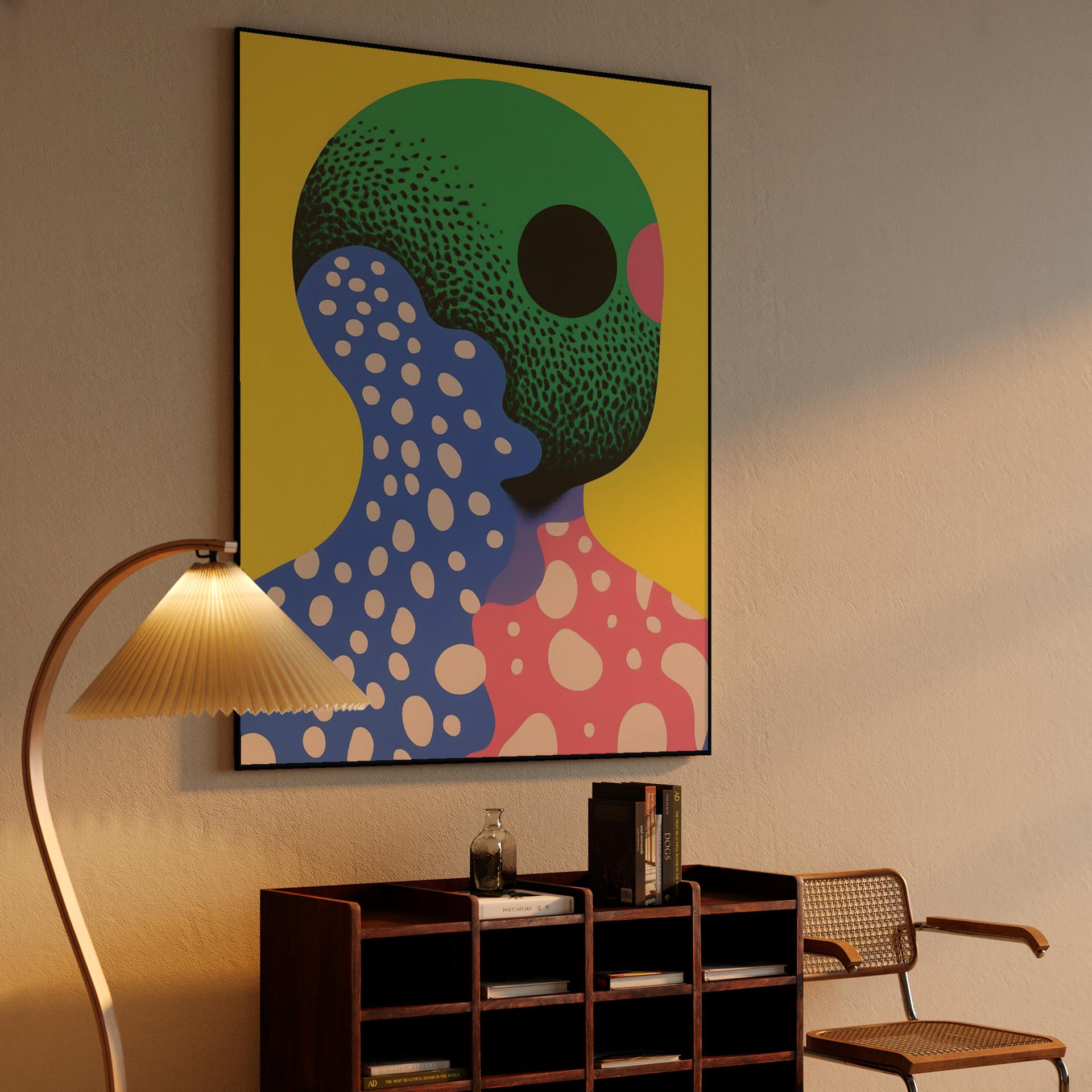 Vibrant Abstract Pop Art Portrait