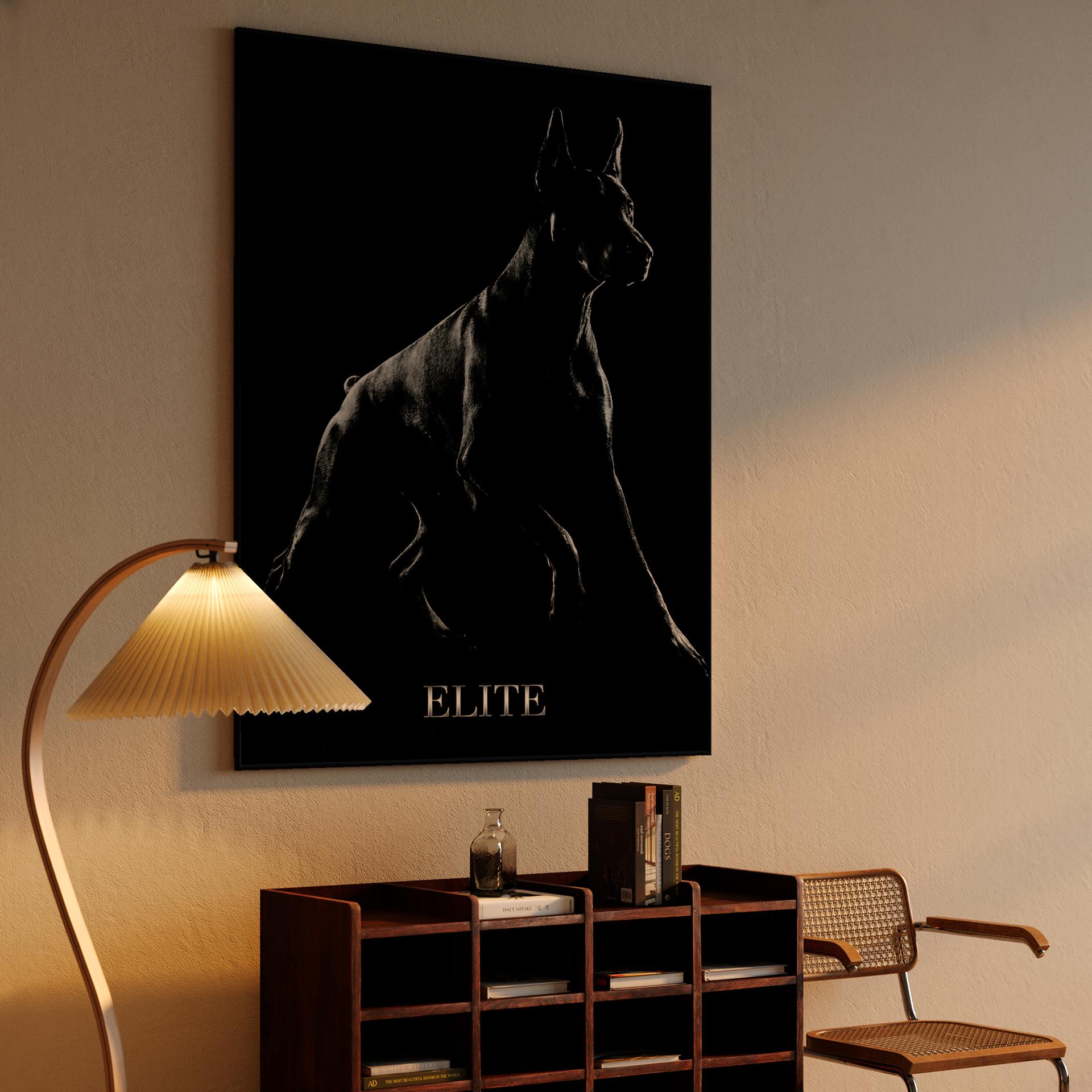 Shadow Elite: Doberman Portrait
