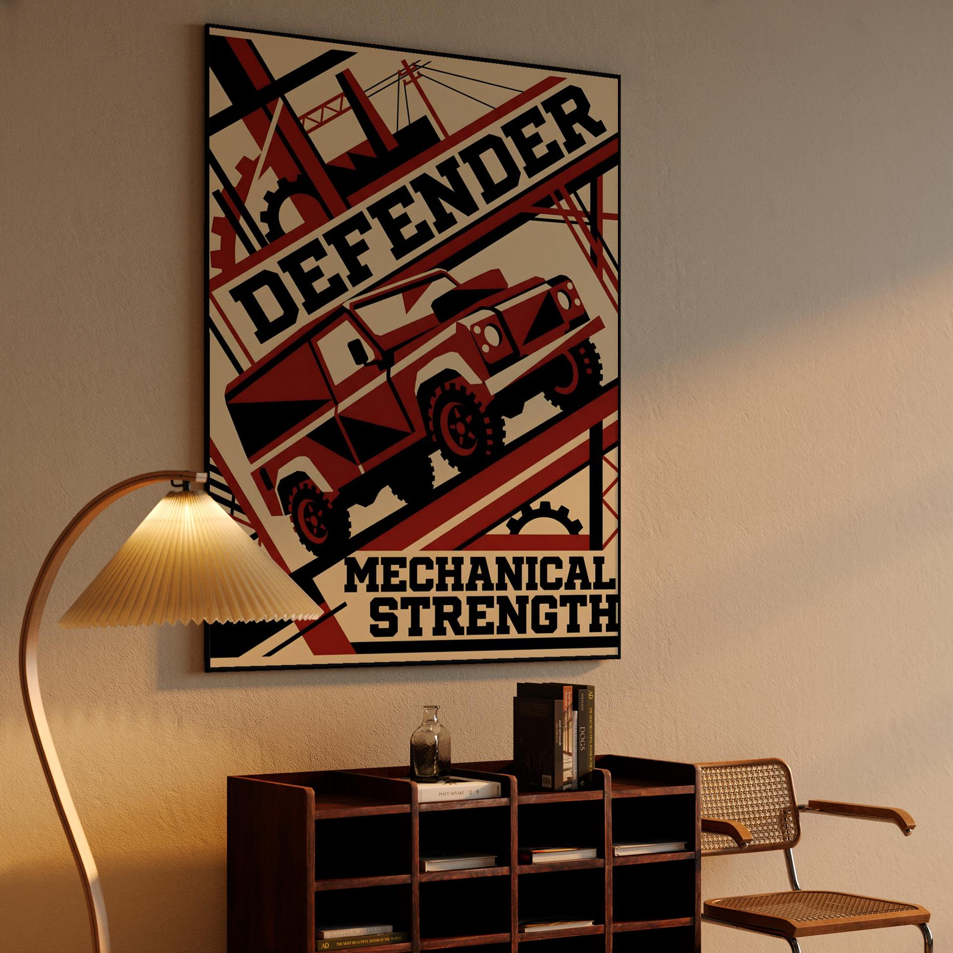 Mechanical Strength Defender Constructivist Art