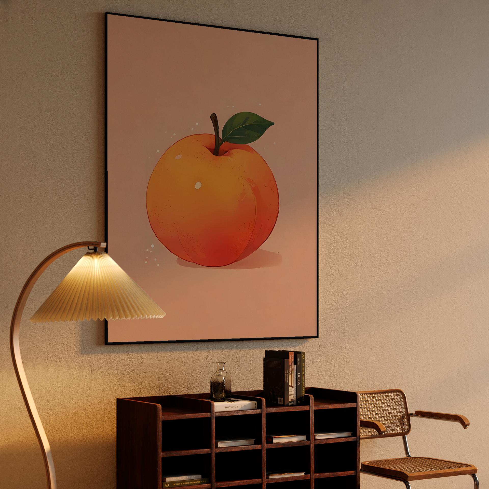 Soft Painterly Peach