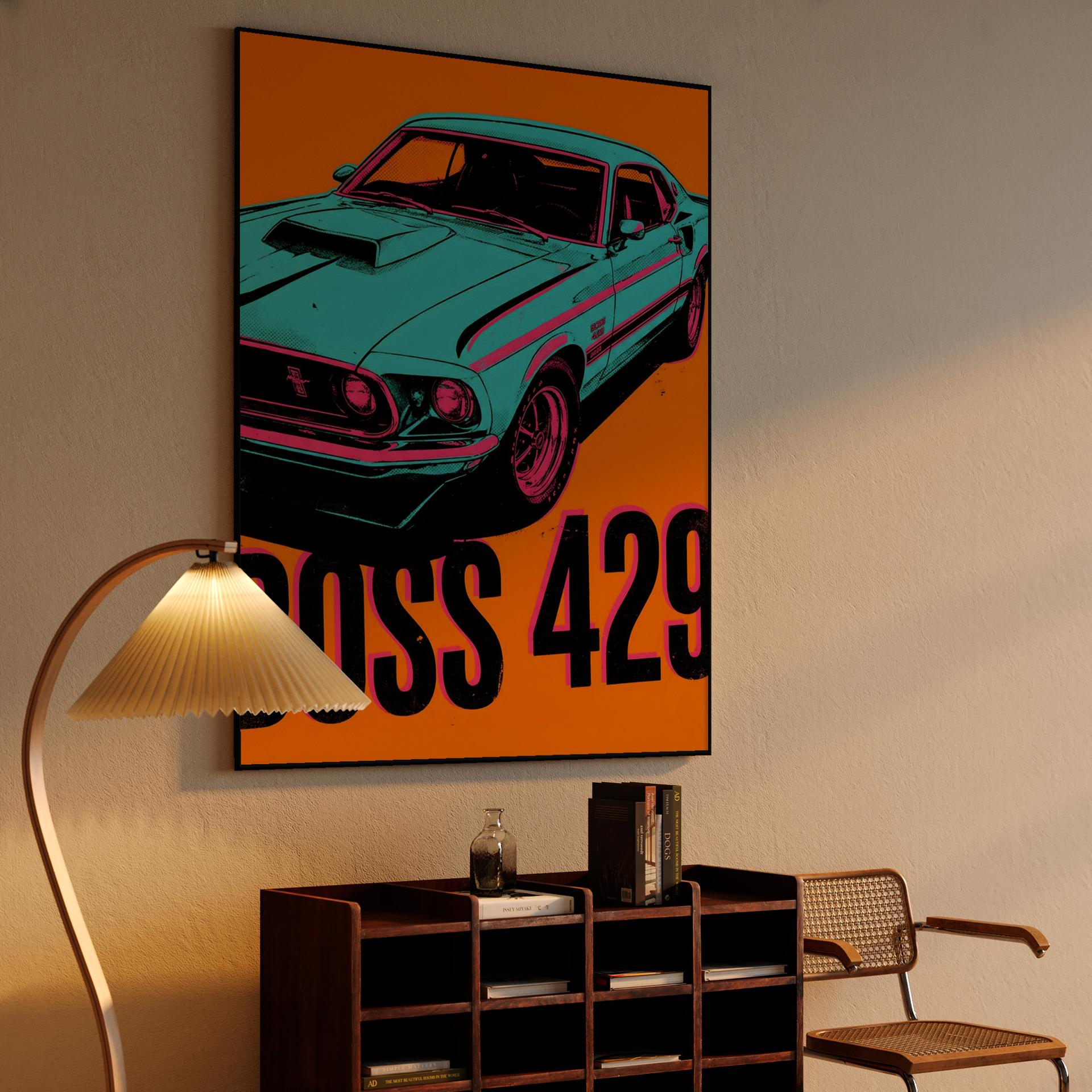 Vibrant Boss 429 Mustang Graphic