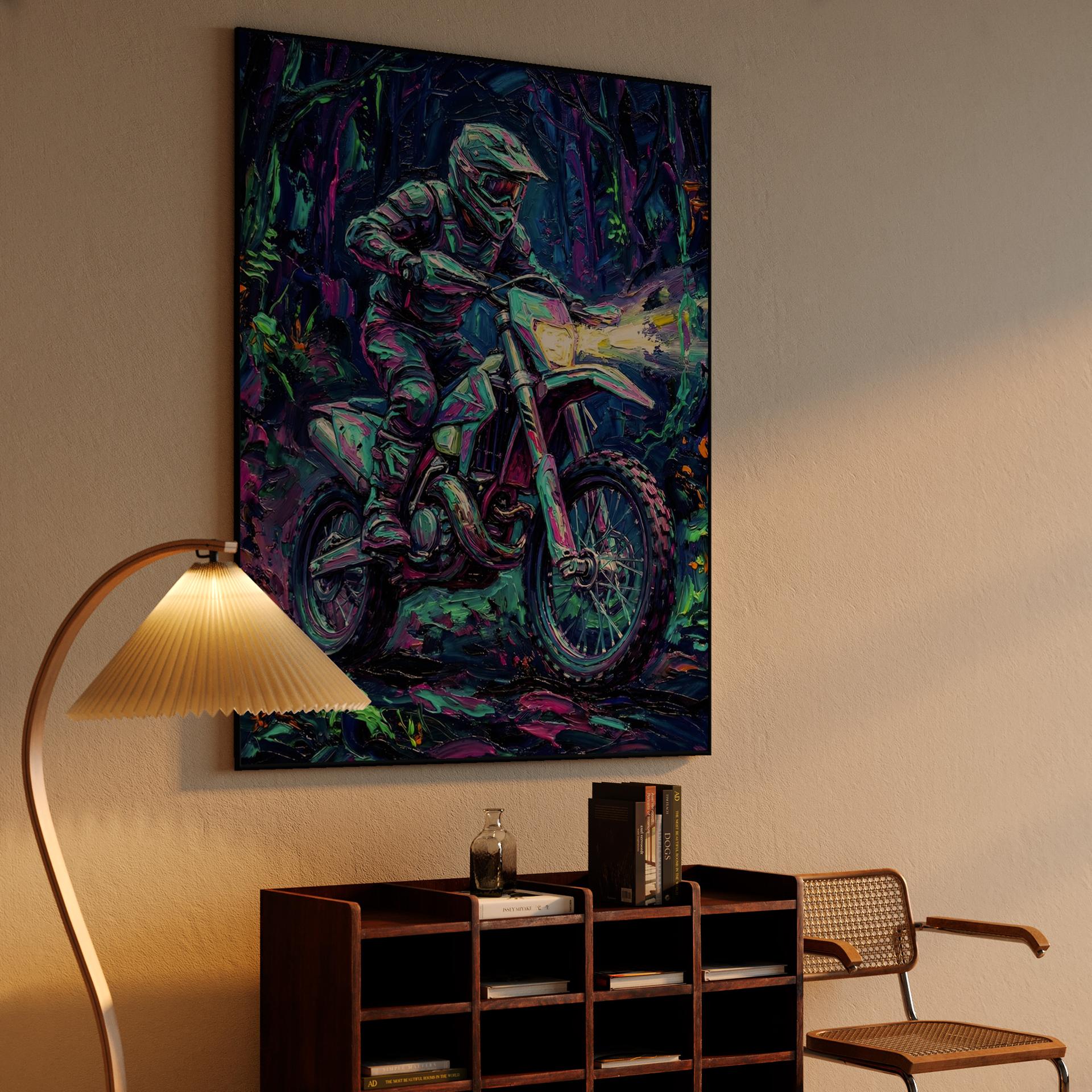 Midnight Momentum: Neon Forest Enduro