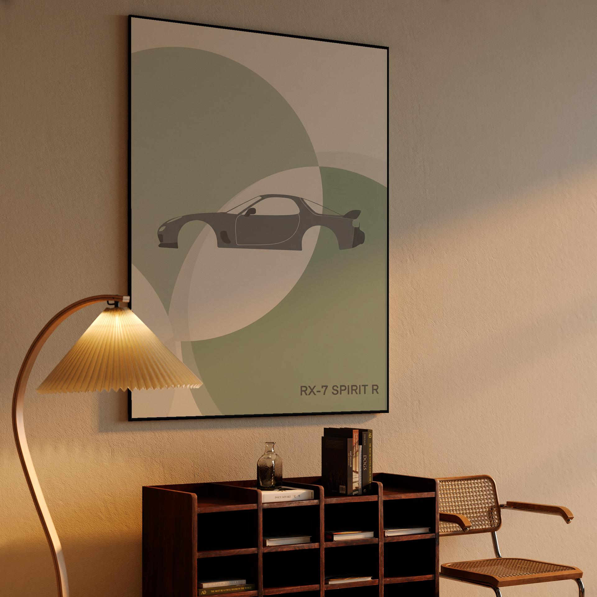 Mazda RX-7 Spirit R Minimalist Sage Geometry