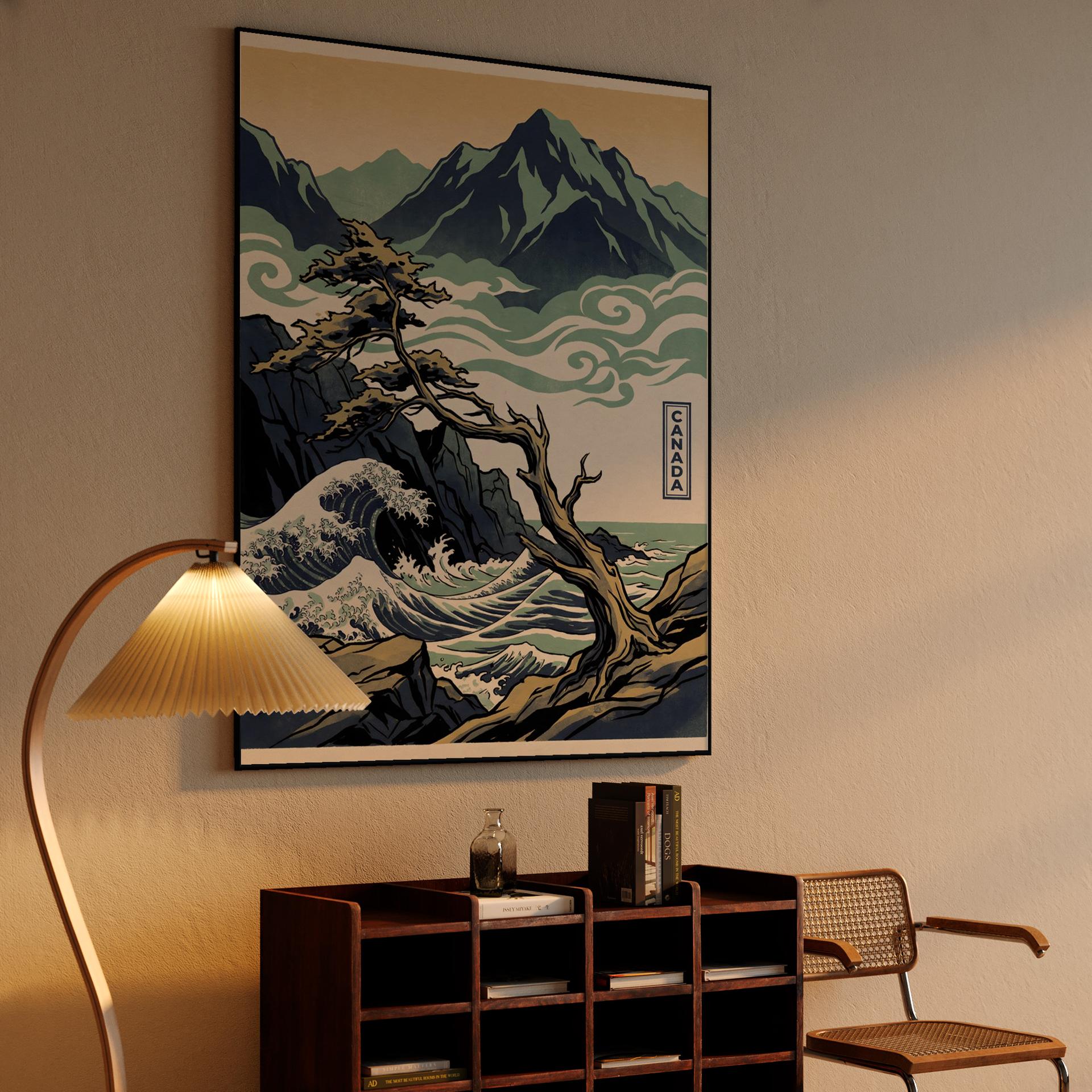 Canada West Coast Ukiyo-e Fusion