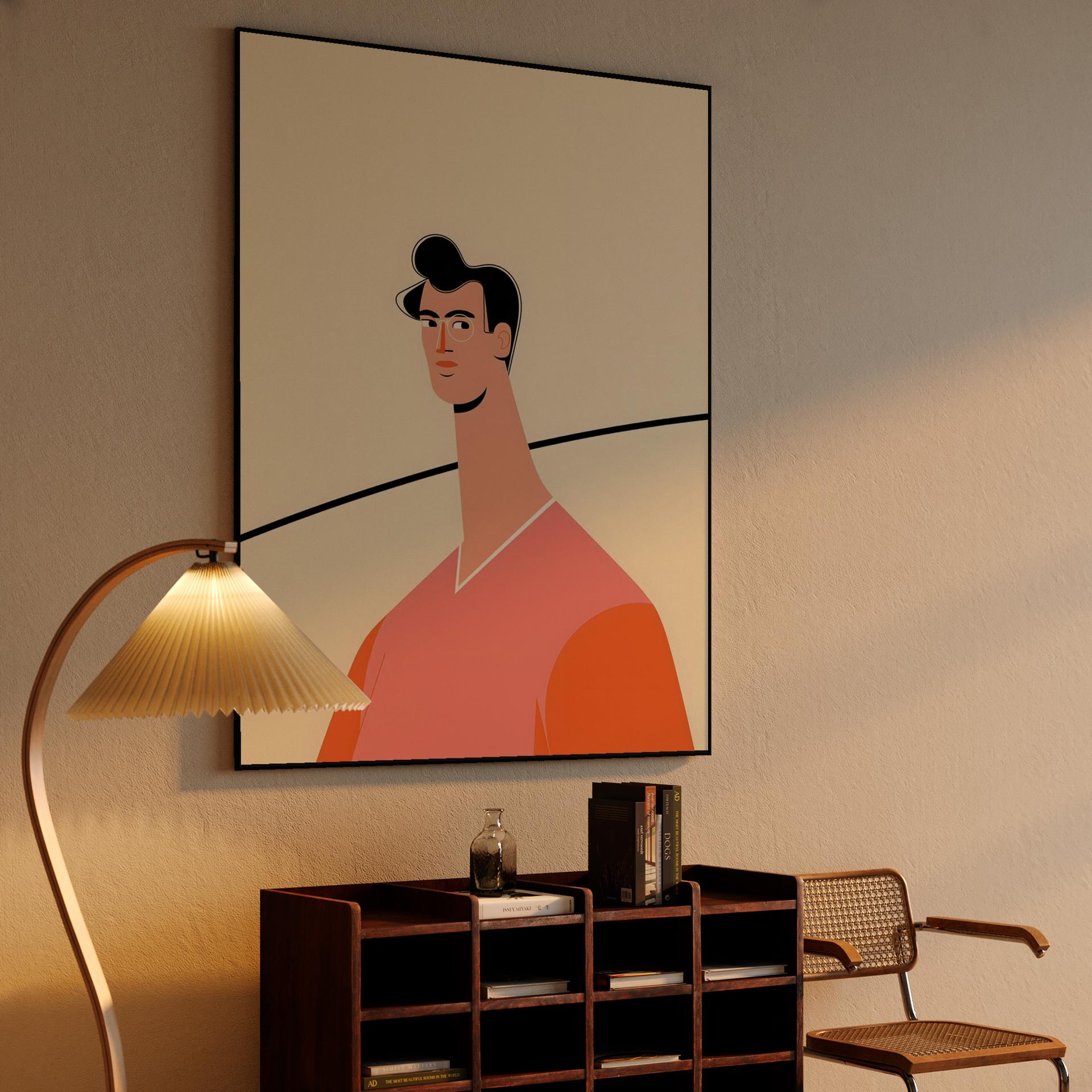 Stylized Long Neck Portrait