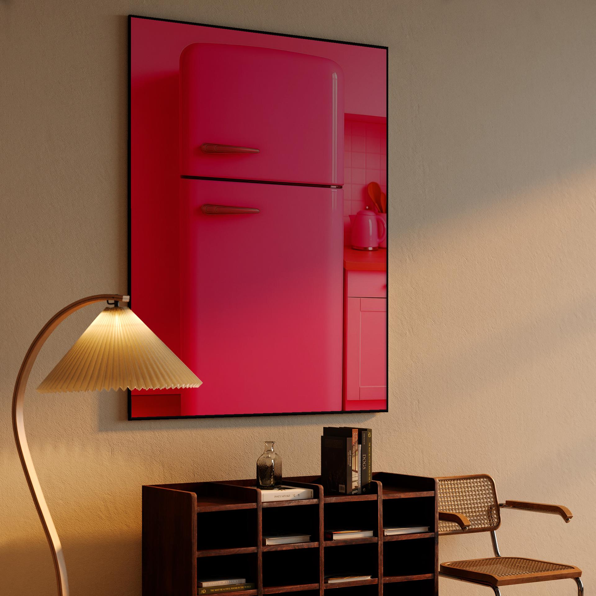 Retro Pink Refrigerator