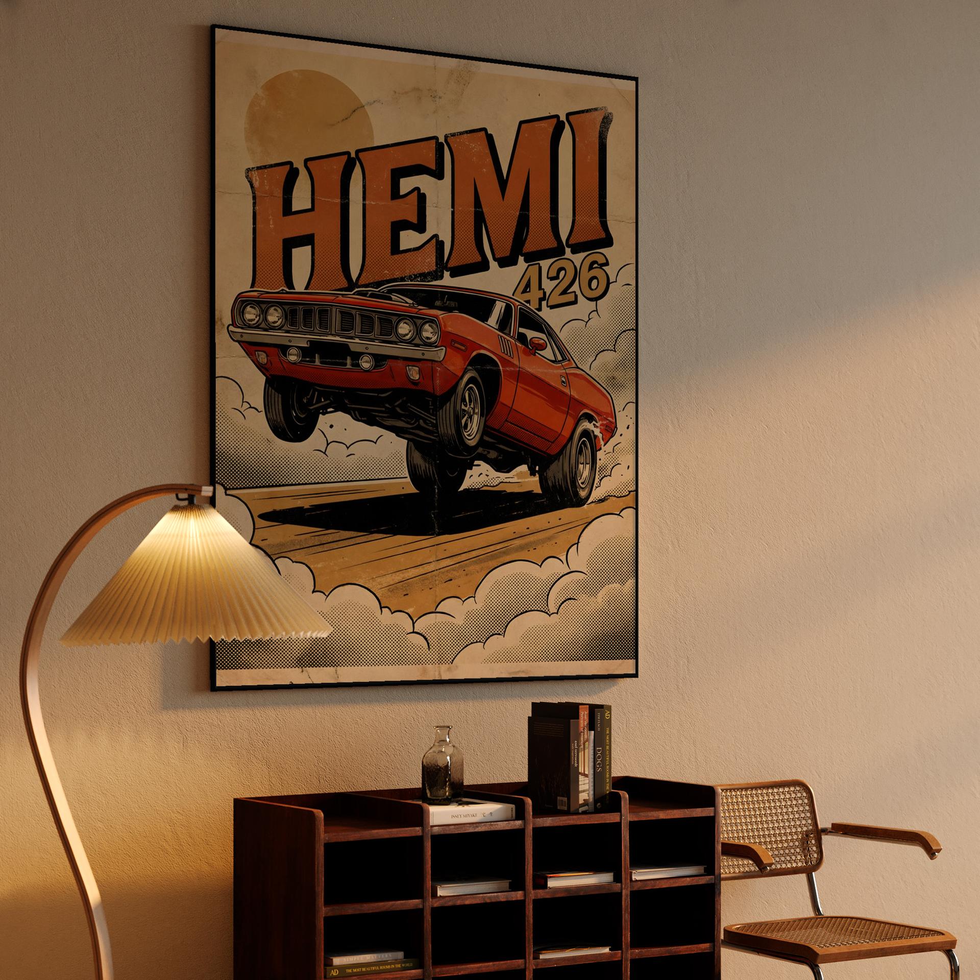 Plymouth Cuda 426 HEMI Power Wheelie